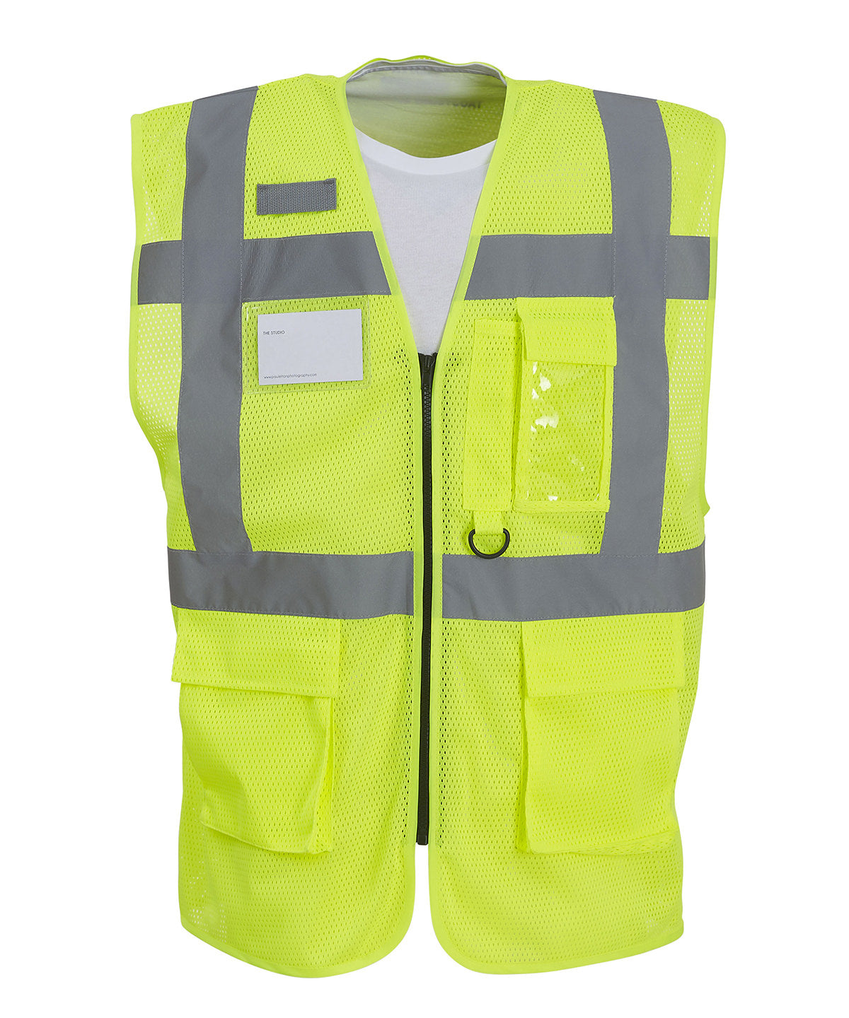 Yoko Hi-vis top cool open-mesh executive waistcoat, image 3