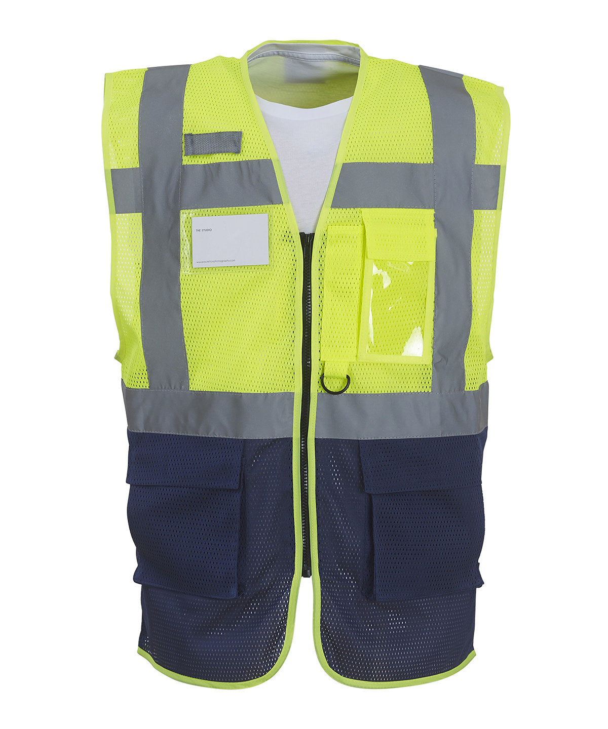 Yoko Hi-vis top cool open-mesh executive waistcoat, image 4