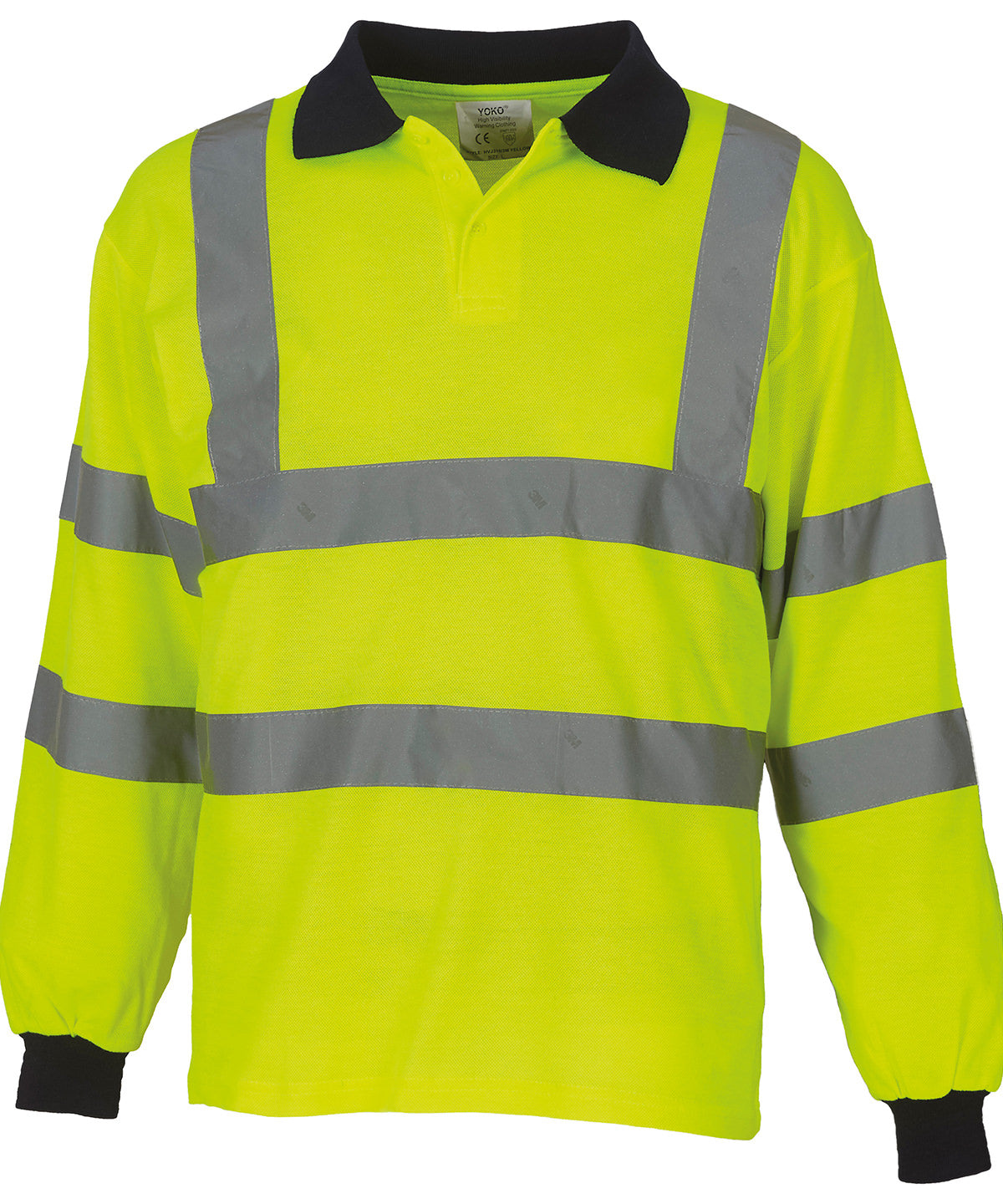 Yoko Hi-vis long sleeve polo, image 3