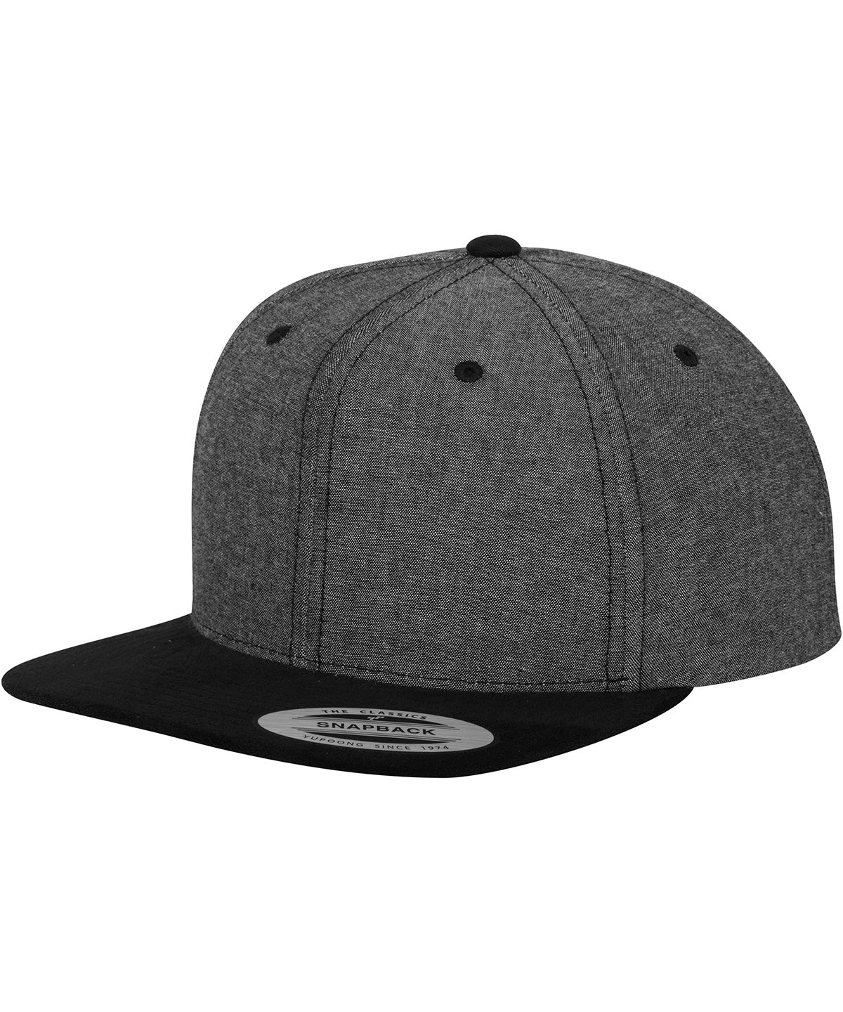 Flexfit by Yupoong Chambray-suede snapback, image 2