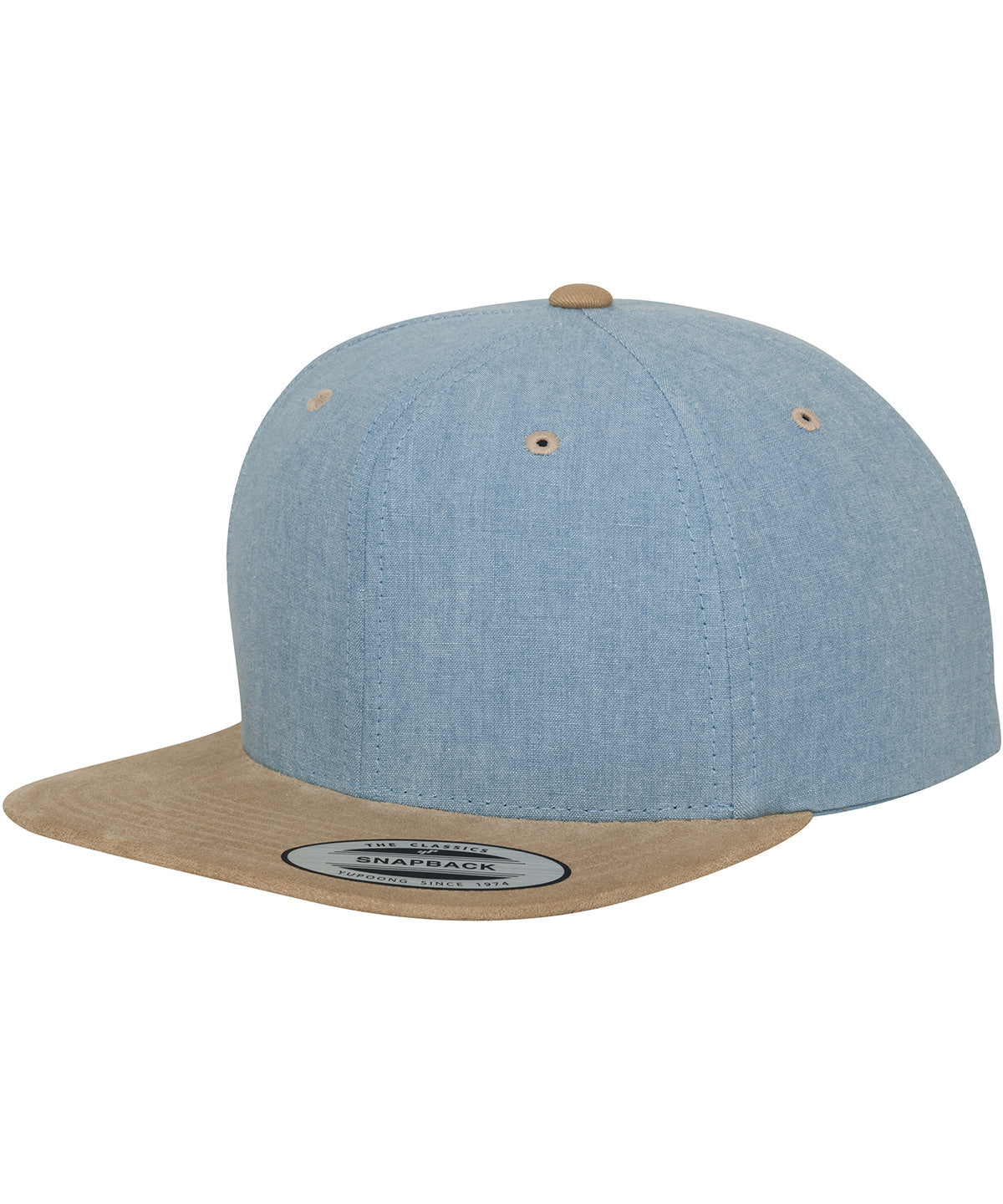 Flexfit by Yupoong Chambray-suede snapback, image 3