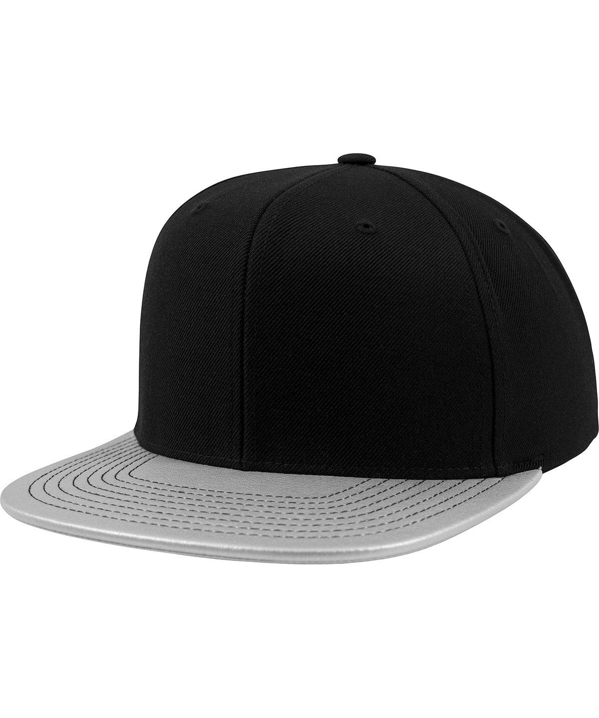 Flexfit by Yupoong Metallic visor snapback in Silver, image 2