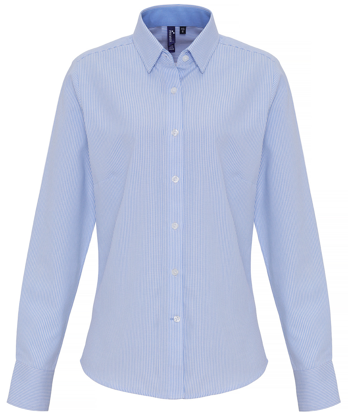 Premier Women's cotton-rich Oxford stripes blouse, image 4