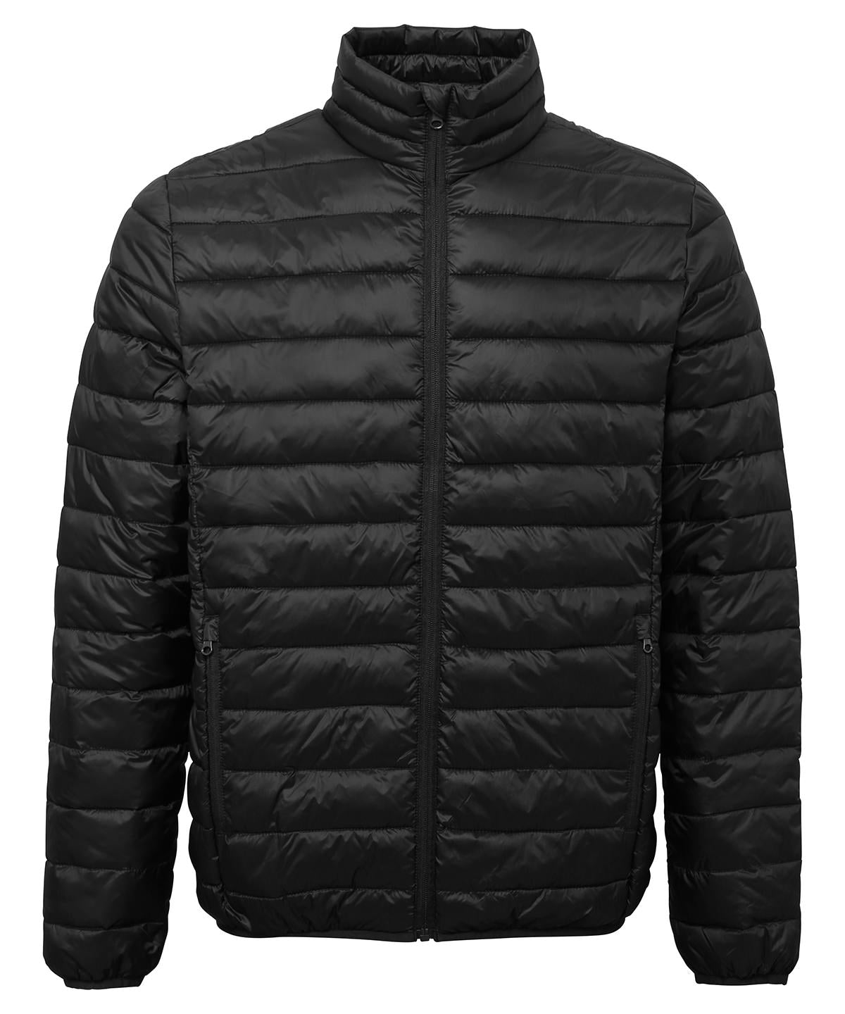 2786 Terrain padded jacket in Black, front view