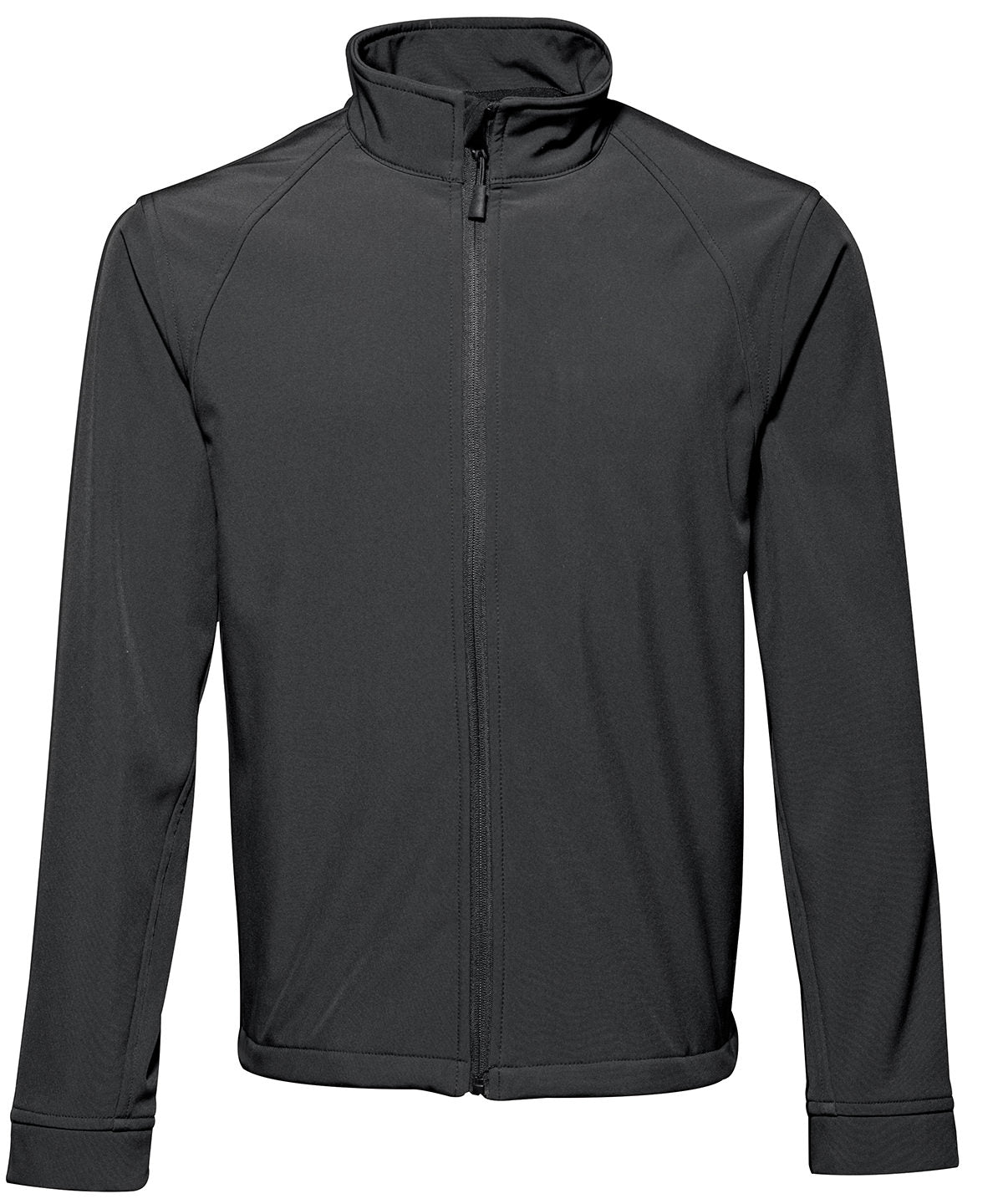 2786 Softshell jacket in Black, front view