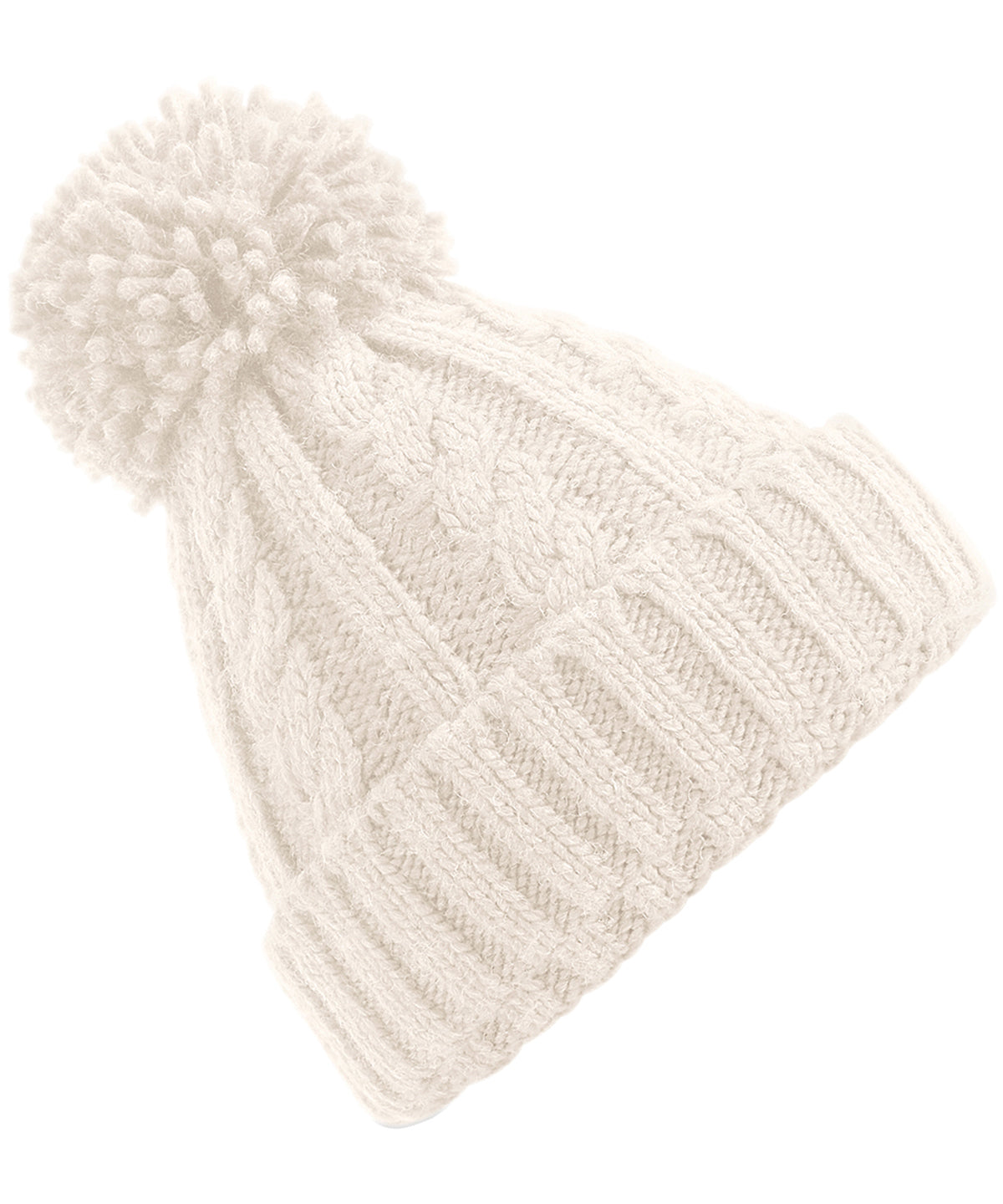 Beechfield Cable knit melange beanie, image 5