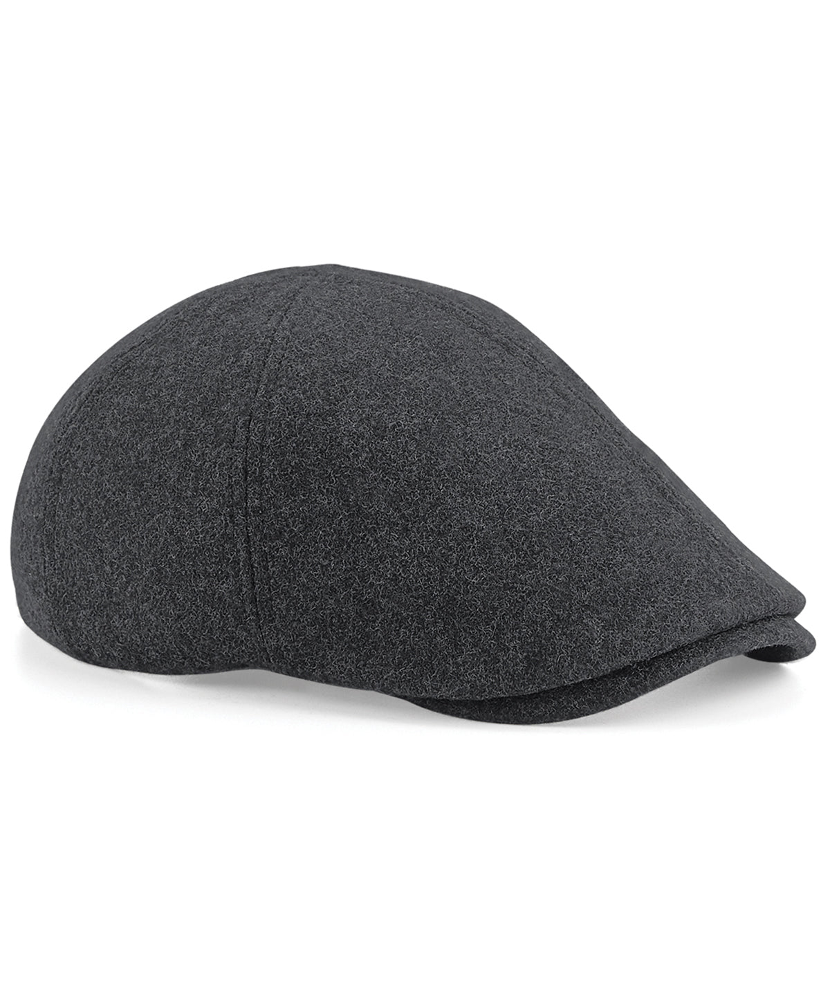 Beechfield Melton wool ivy cap in Charcoal Marl, image 2