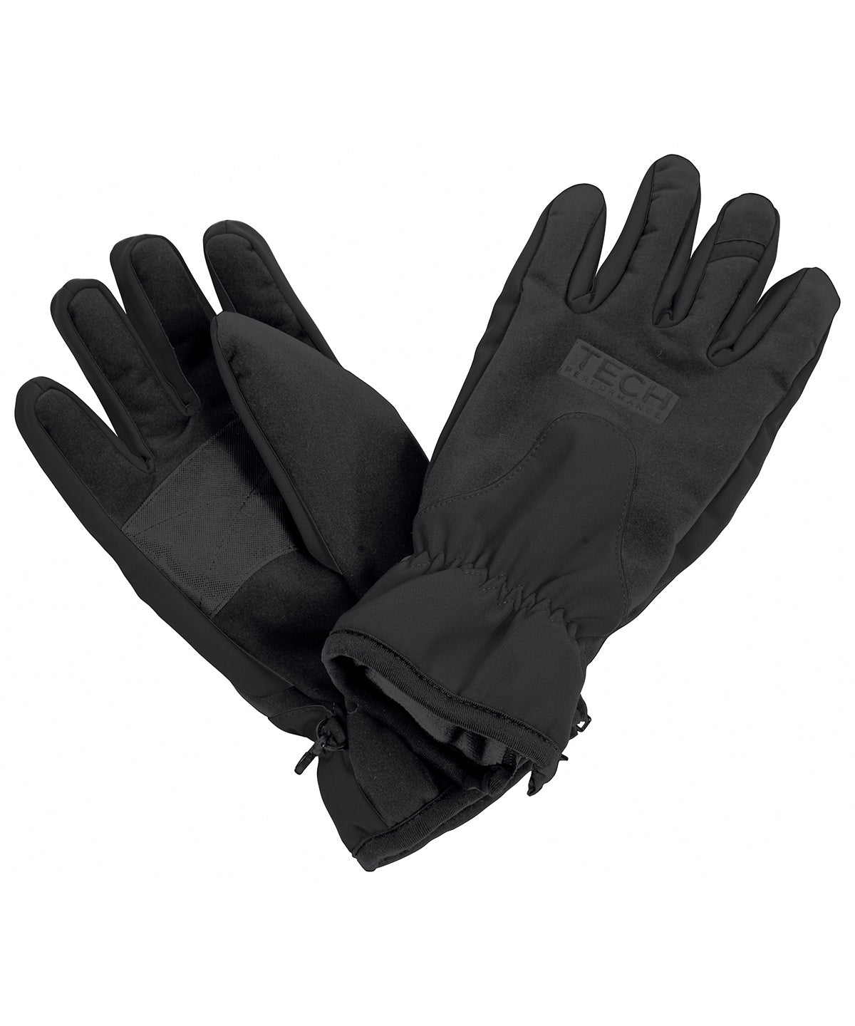Result Winter Essentials Tech performance softshell glove in Black/Black, image 2