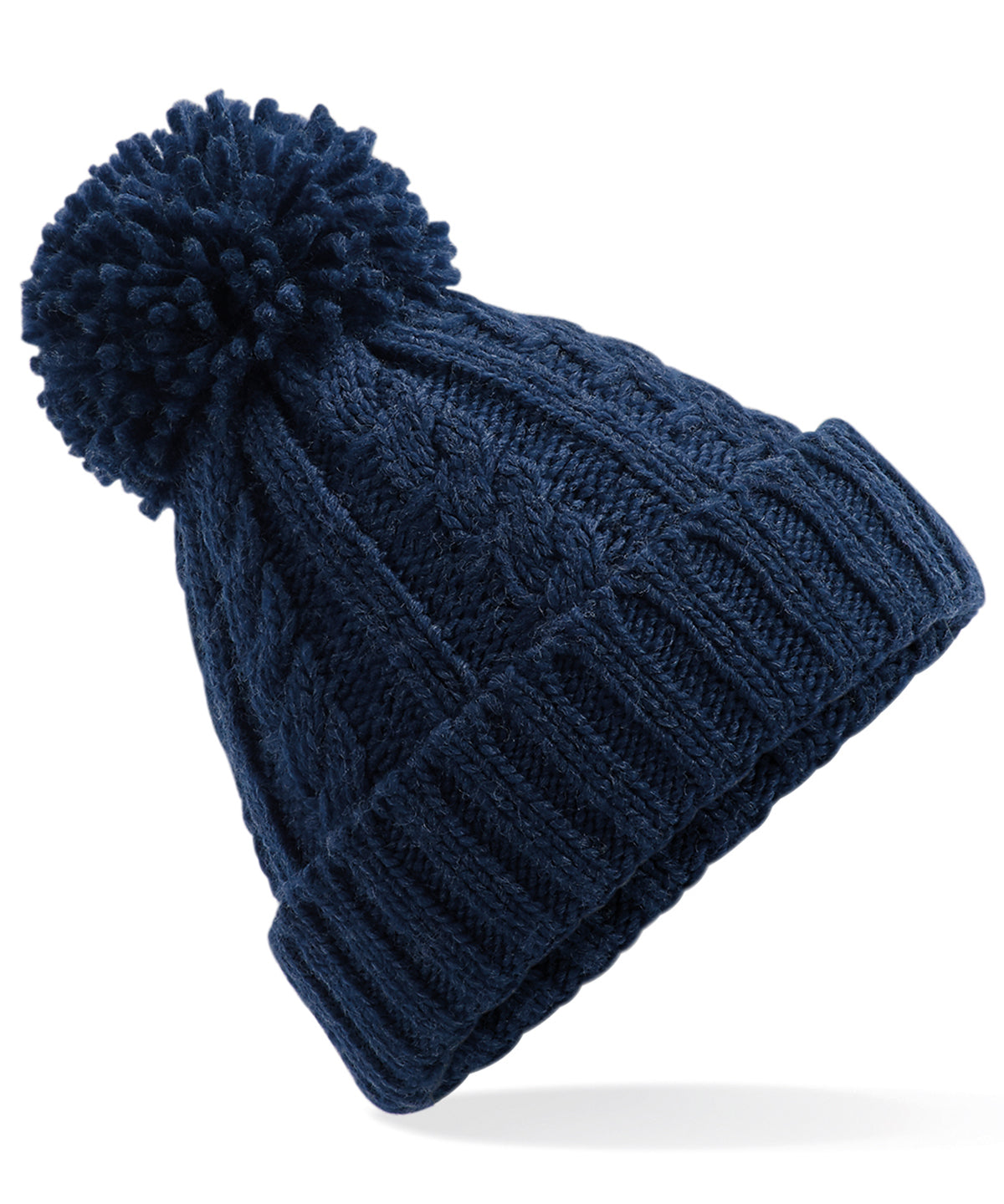 Beechfield Cable knit melange beanie, image 4