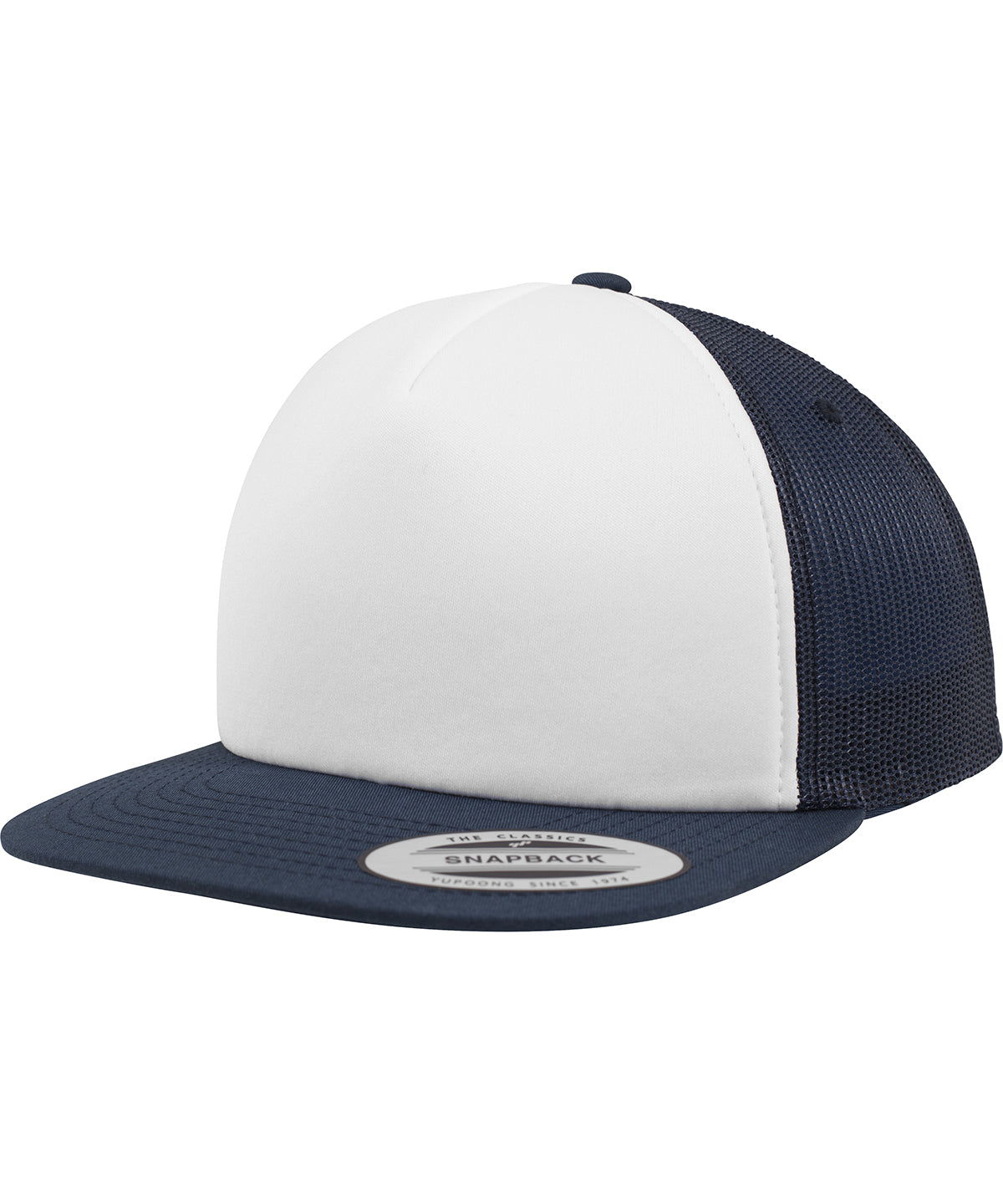 Flexfit by Yupoong Foam trucker with white front, image 4