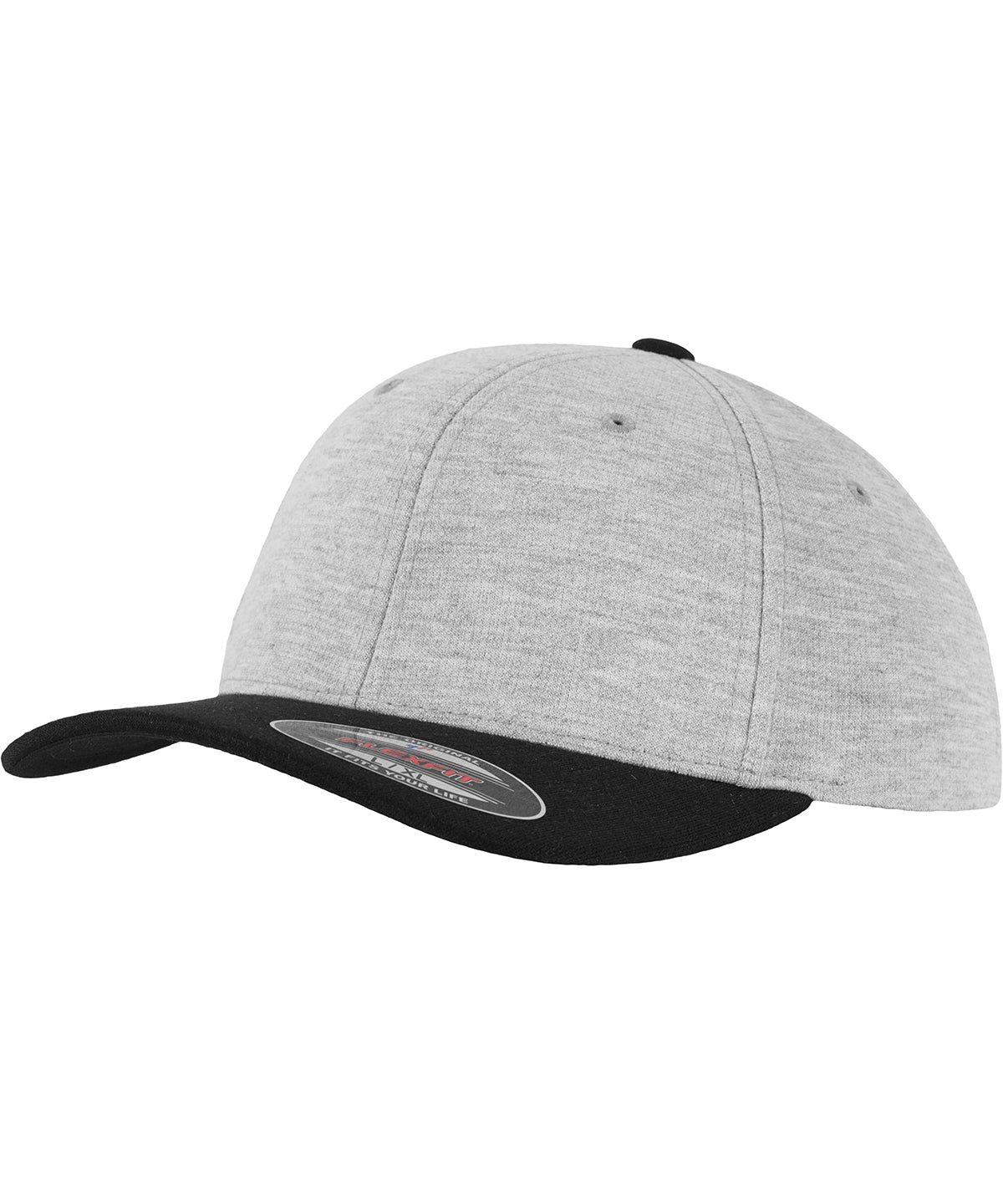 Flexfit by Yupoong Flexfit double Jersey 2-tone in Grey/Black, image 2