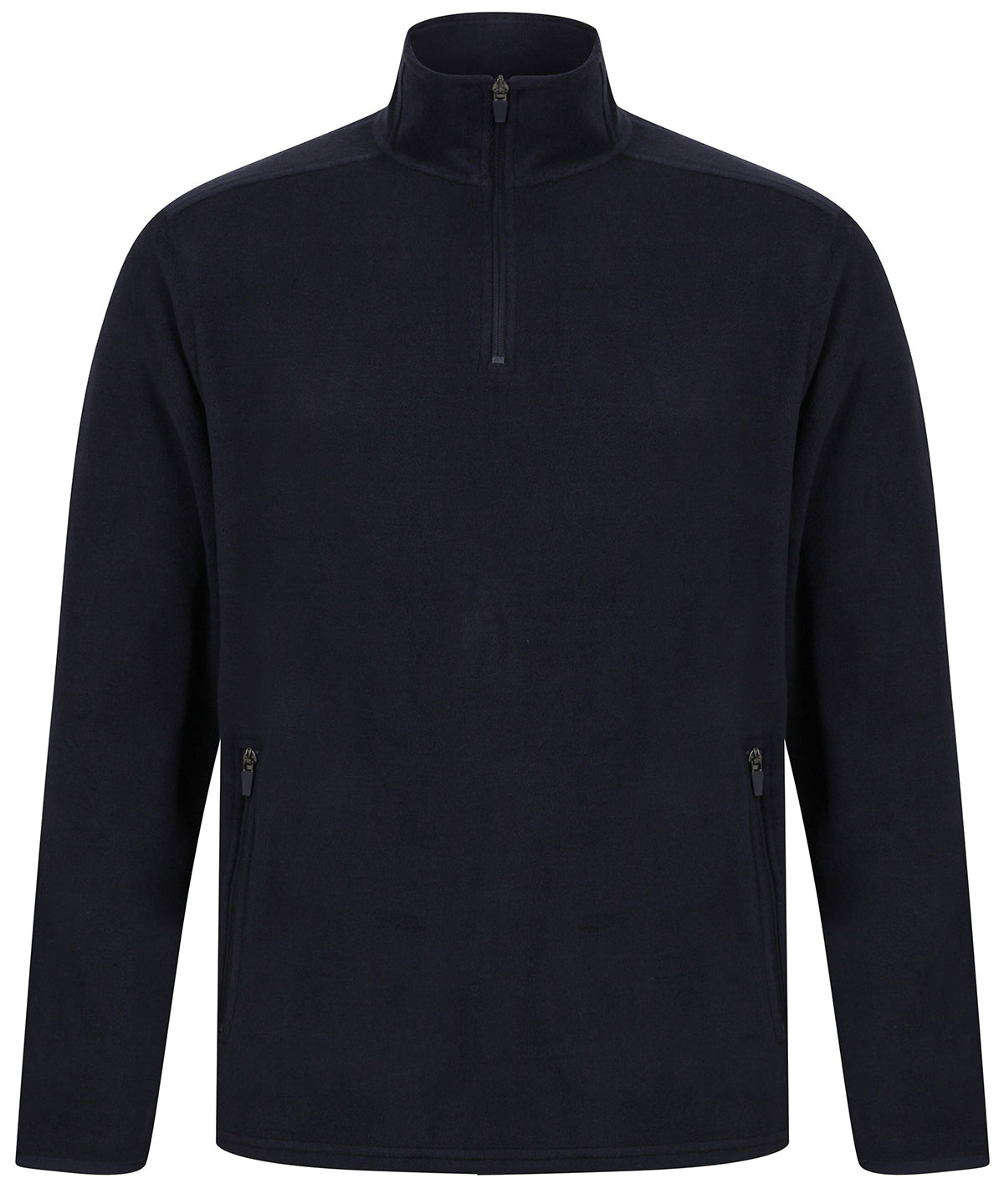 Henbury ¼ zip microfleece jacket, image 4