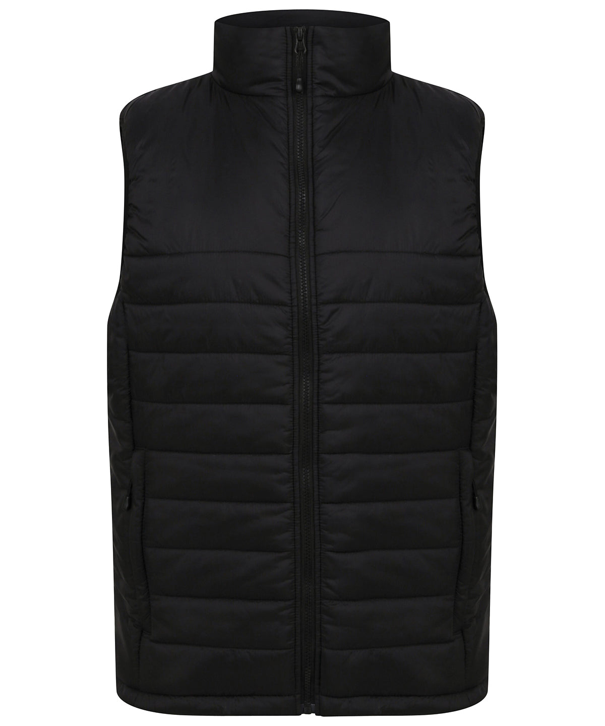 Henbury Unisex padded gilet in Black, image 2