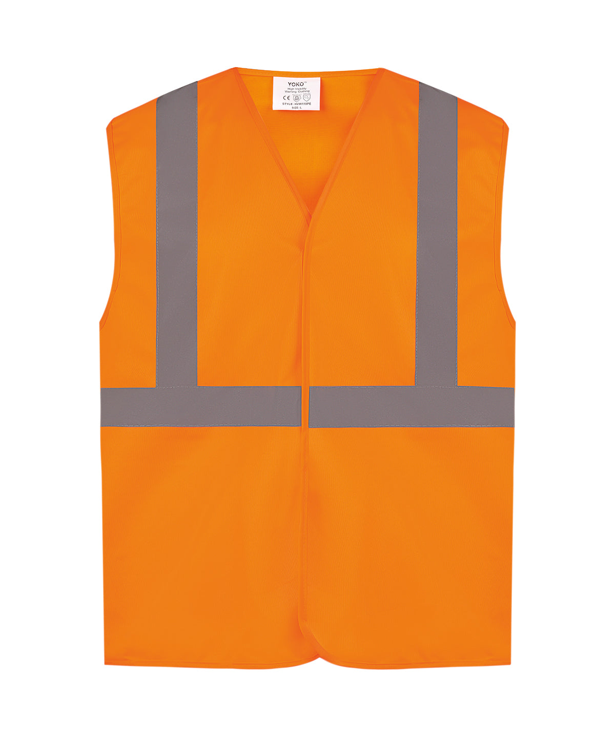 Yoko Hi-vis railway waistcoat class 2 in Orange, image 2