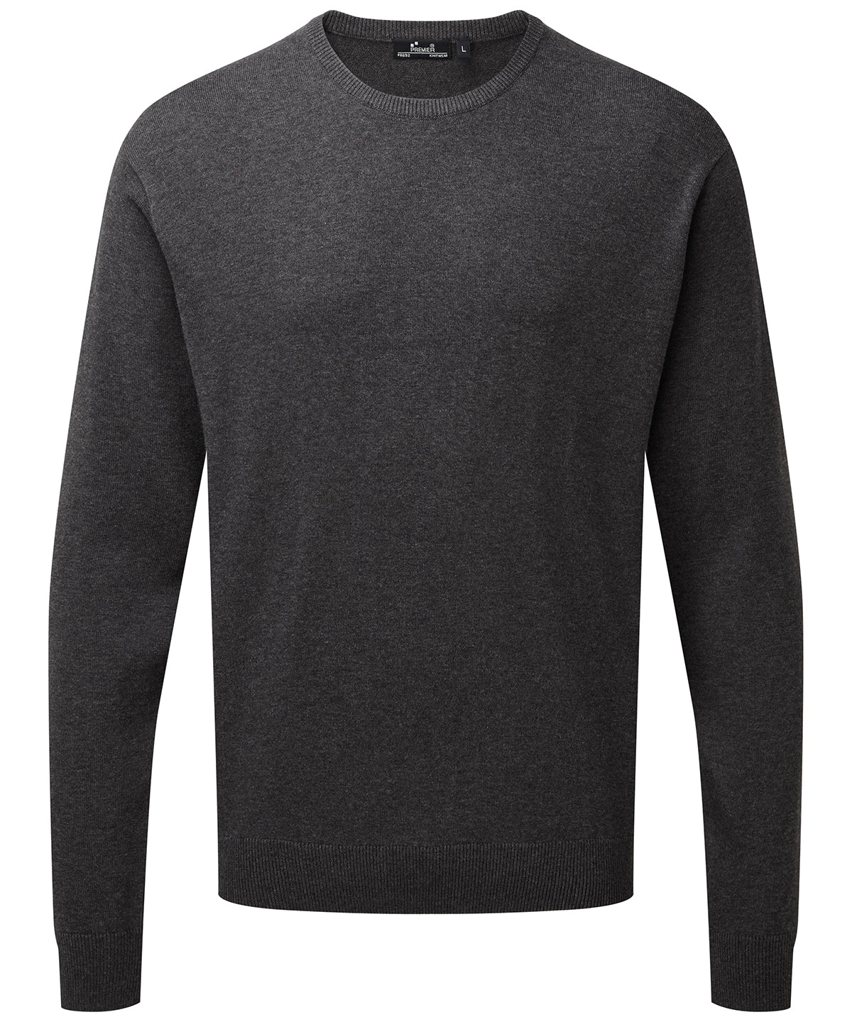 Premier Crew neck cotton-rich knitted sweater, image 4