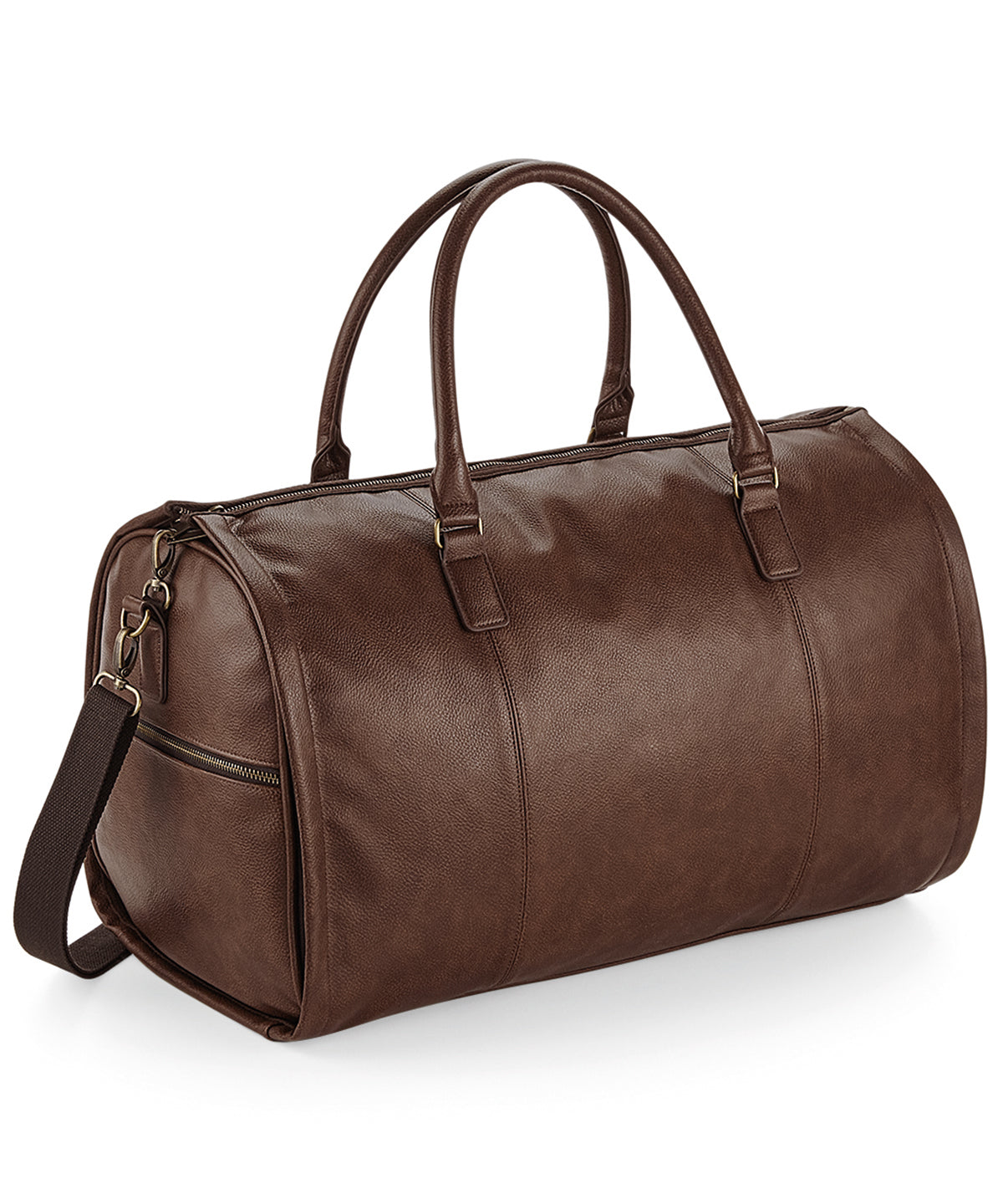 Quadra NuHide garment weekender in Tan, image 2