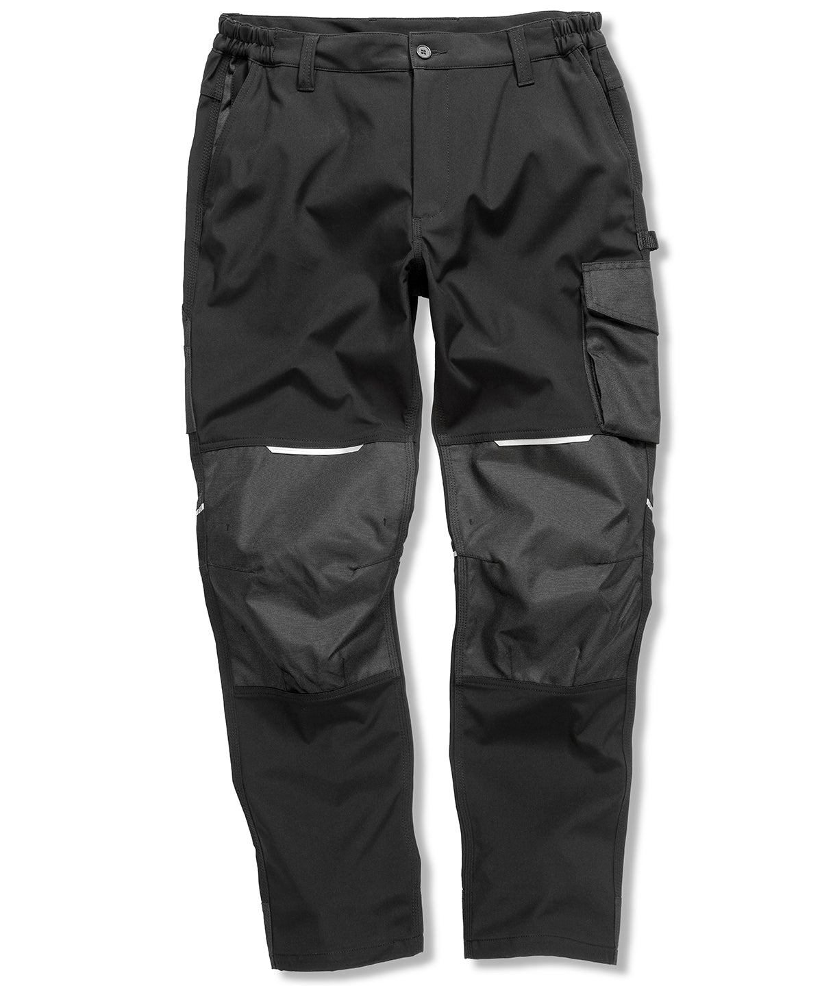 Result Workguard Slim softshell work trouser in Black, image 2