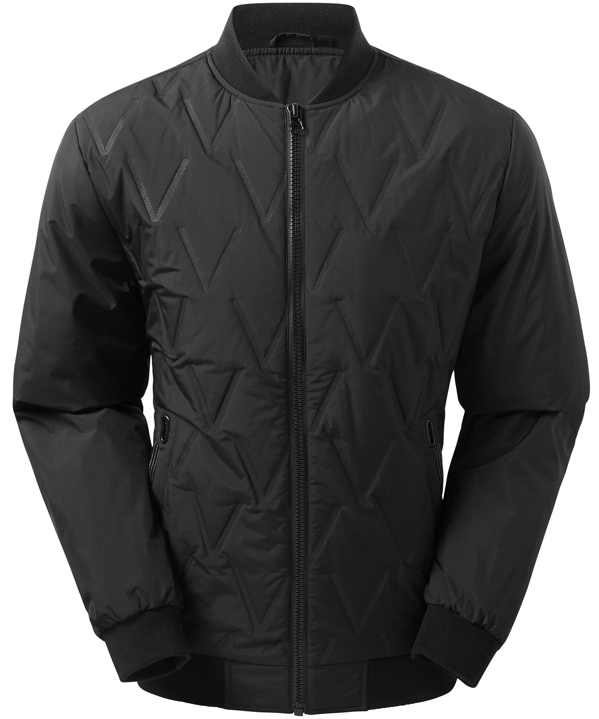 2786 Vector moulded bomber jacket in Black, image 2