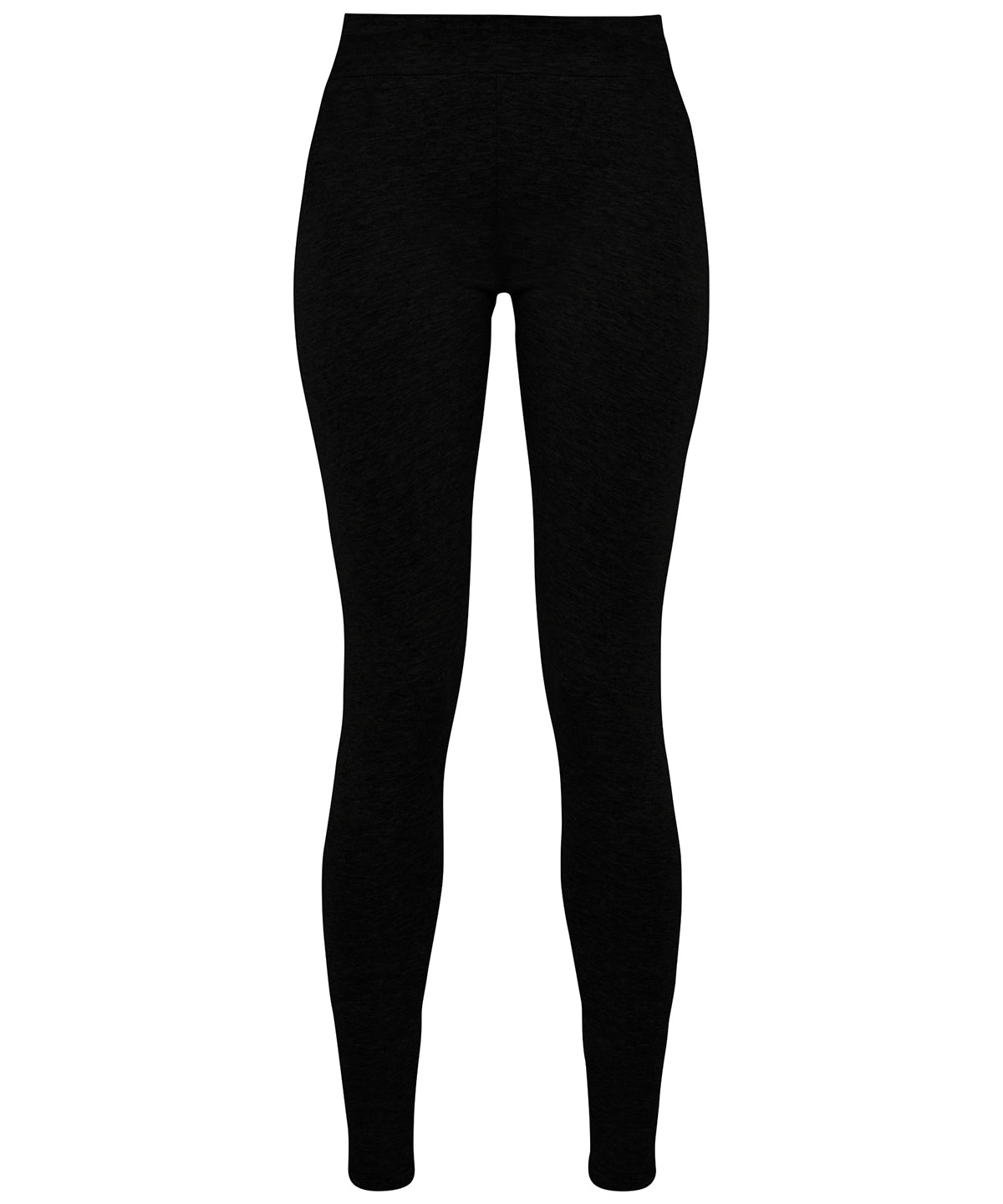 Build Your Brand Women's stretch Jersey leggings in Black, image 2
