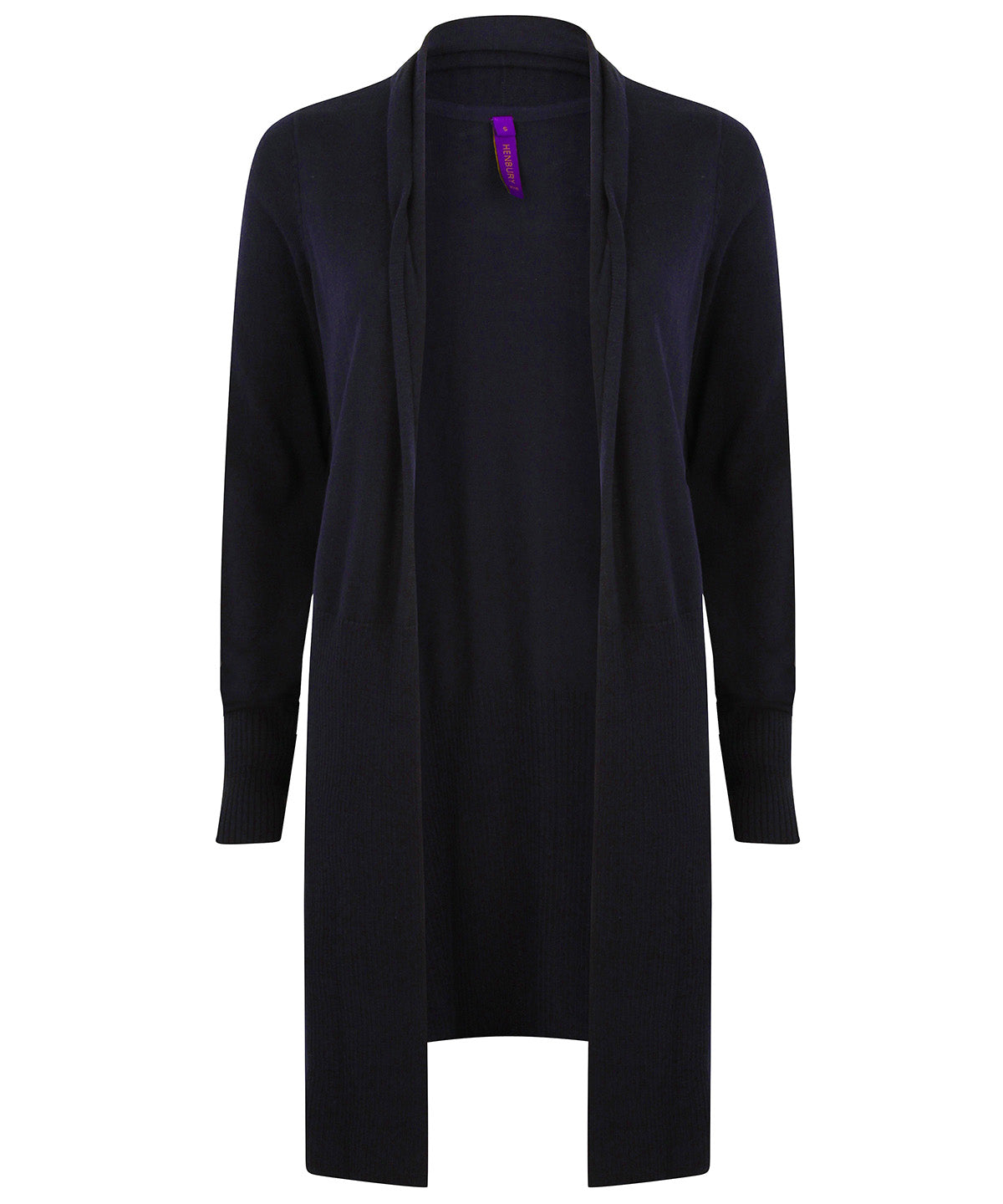 Henbury Women's longline open cardigan, image 4