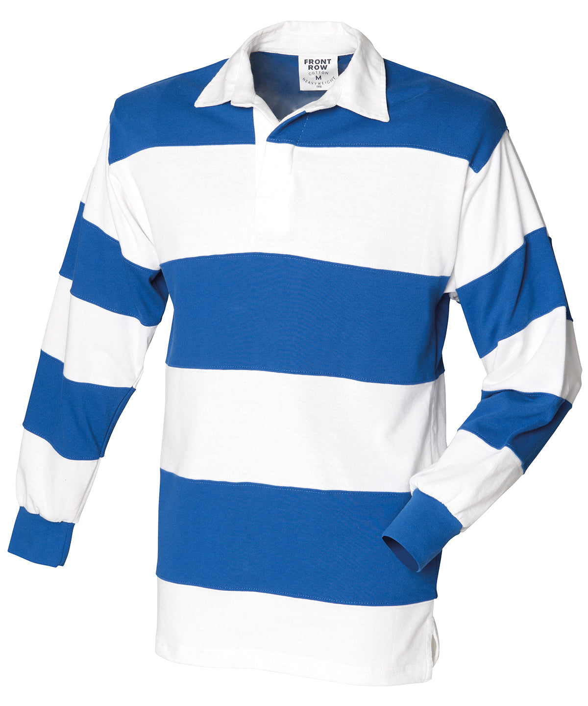 Front Row Sewn stripe long sleeve rugby shirt, image 5