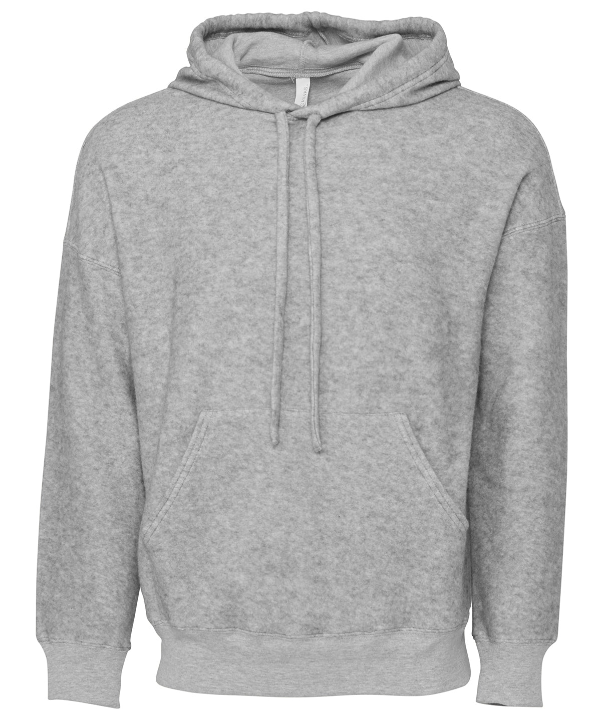 Bella Canvas Unisex sueded fleece pullover hoodie in Athletic Heather, front view