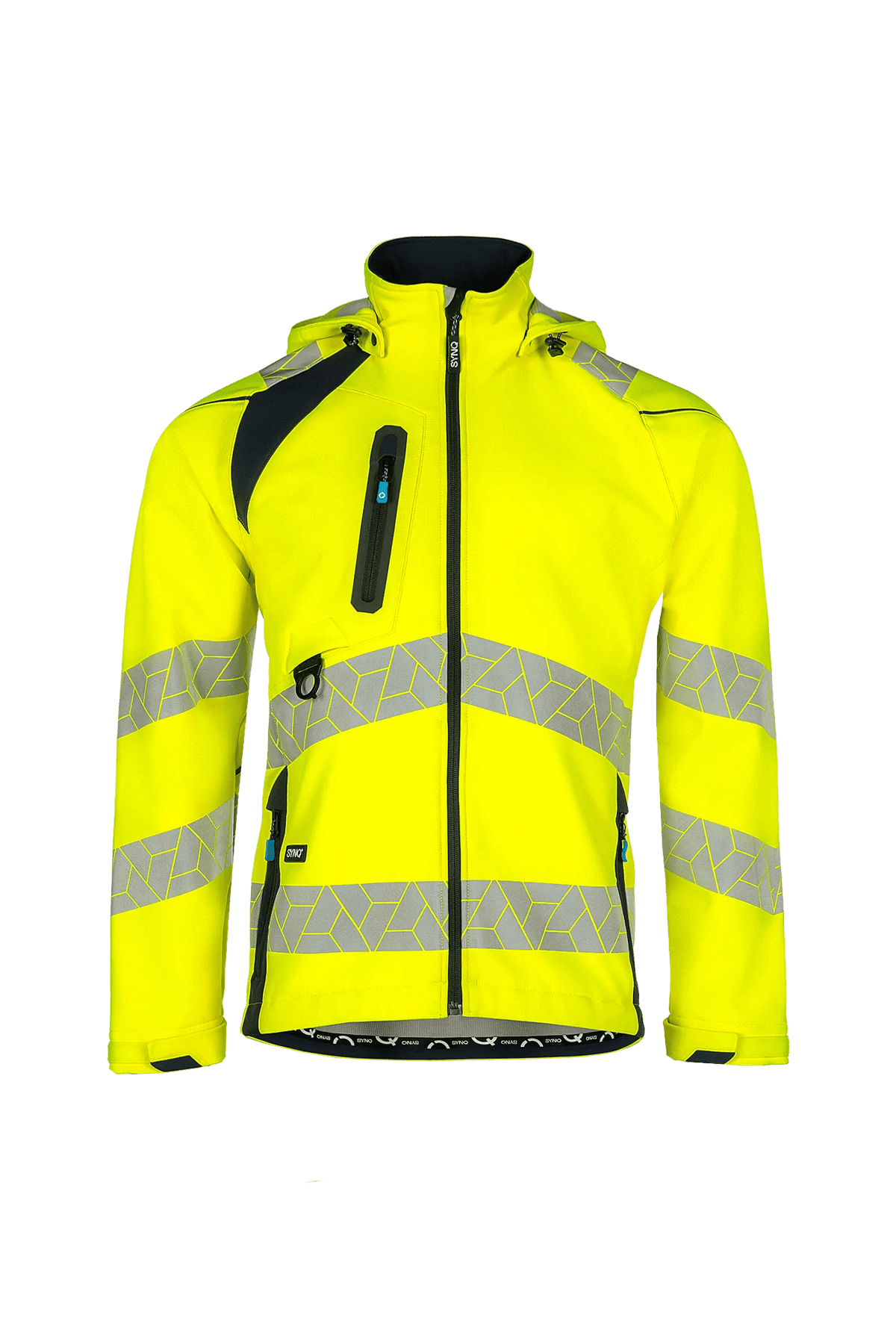 SYNQ Deteqtor in High-vis yellow/Black, front view