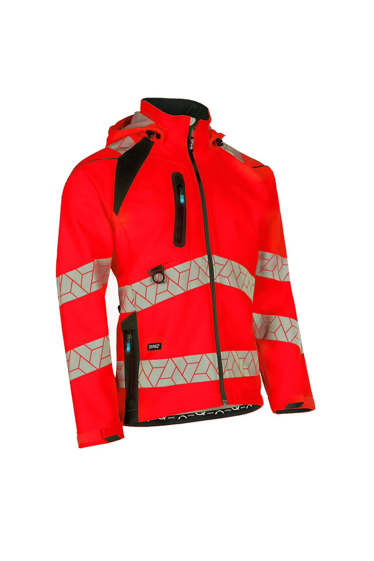 SYNQ Deteqtor in High-vis red/Black, side view
