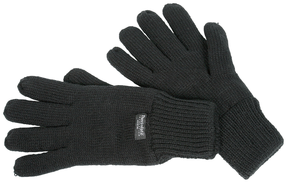Fort 602 Thinsulate Lined Knitted Glove in Black, image 2