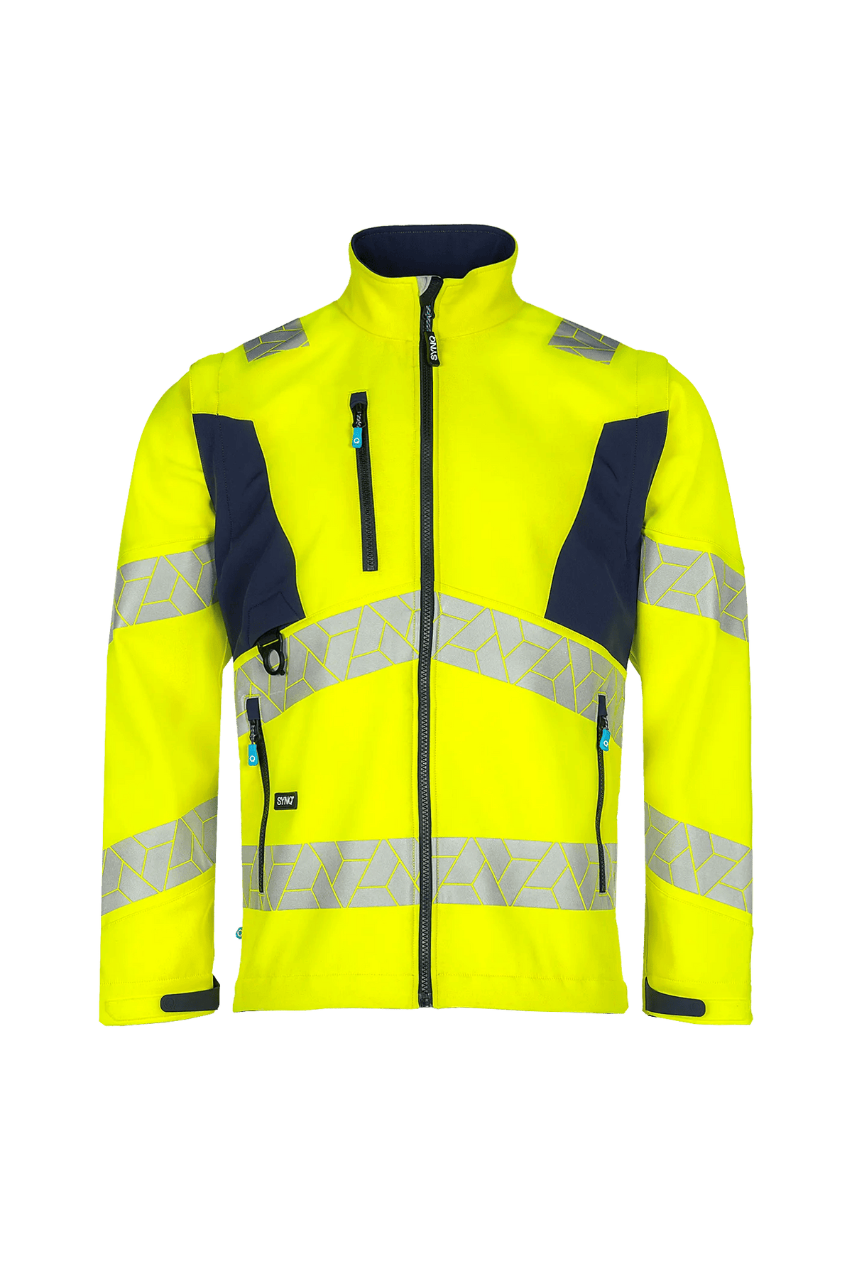 SYNQ Ledstart in High-vis yellow/Navy blue, front view