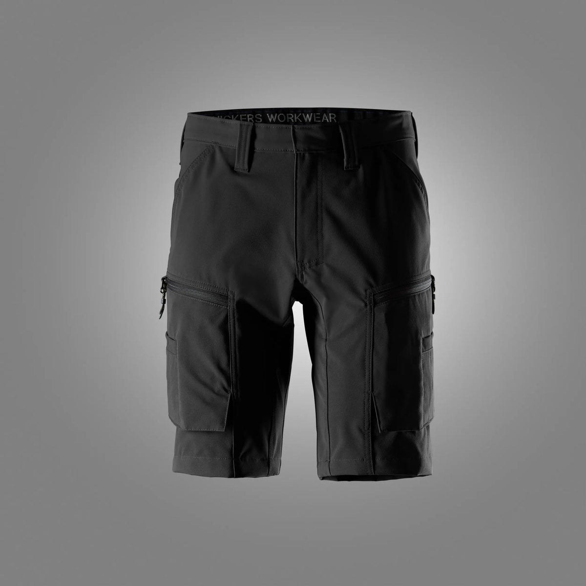 Snickers Workwear 6114 ServiceWork, Service Stretch Shorts – Black (front)