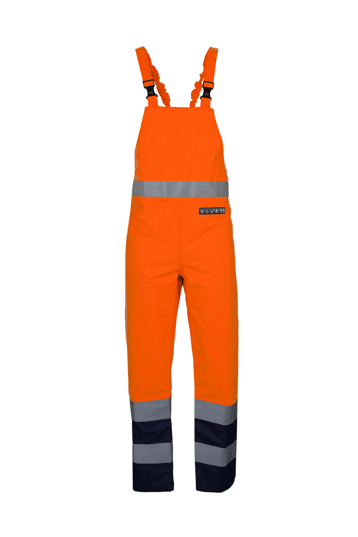 Sioen PRO Brisbane in High-vis orange/Navy blue, front view
