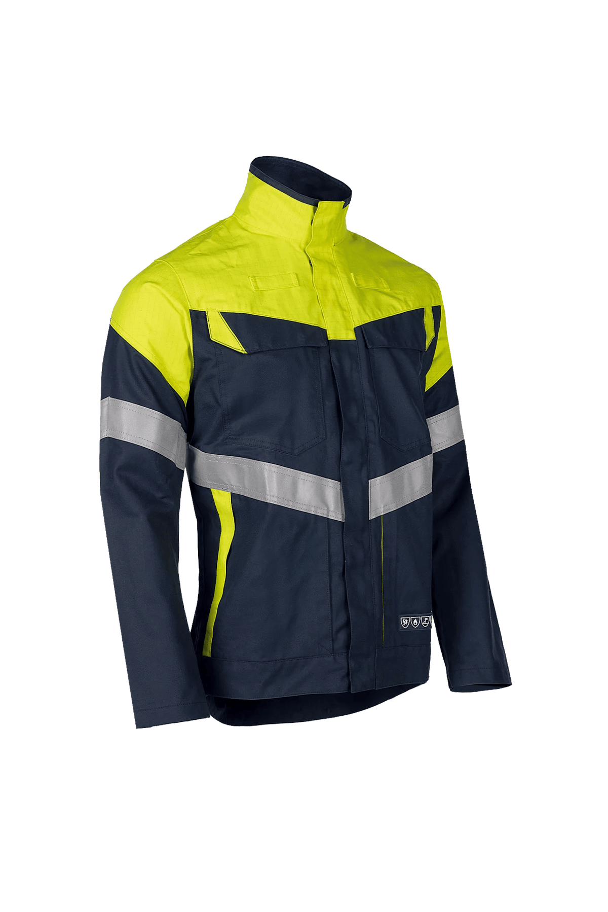 Sioen PRO Timir in Navy blue/High-vis yellow, side view