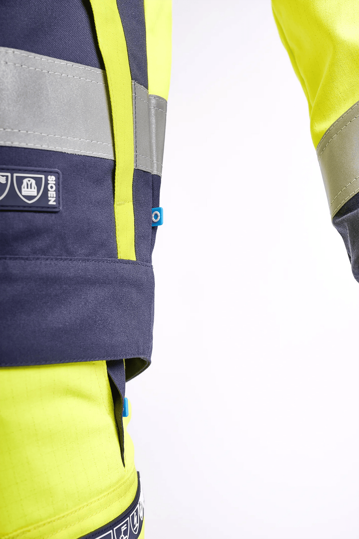 Sioen PRO Merak in High-vis yellow/Navy blue