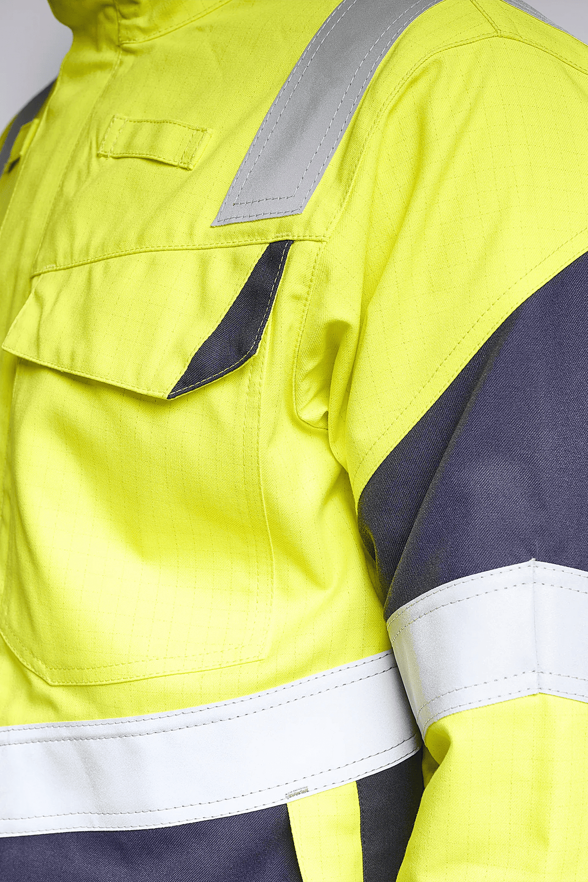 Sioen PRO Merak in High-vis yellow/Navy blue