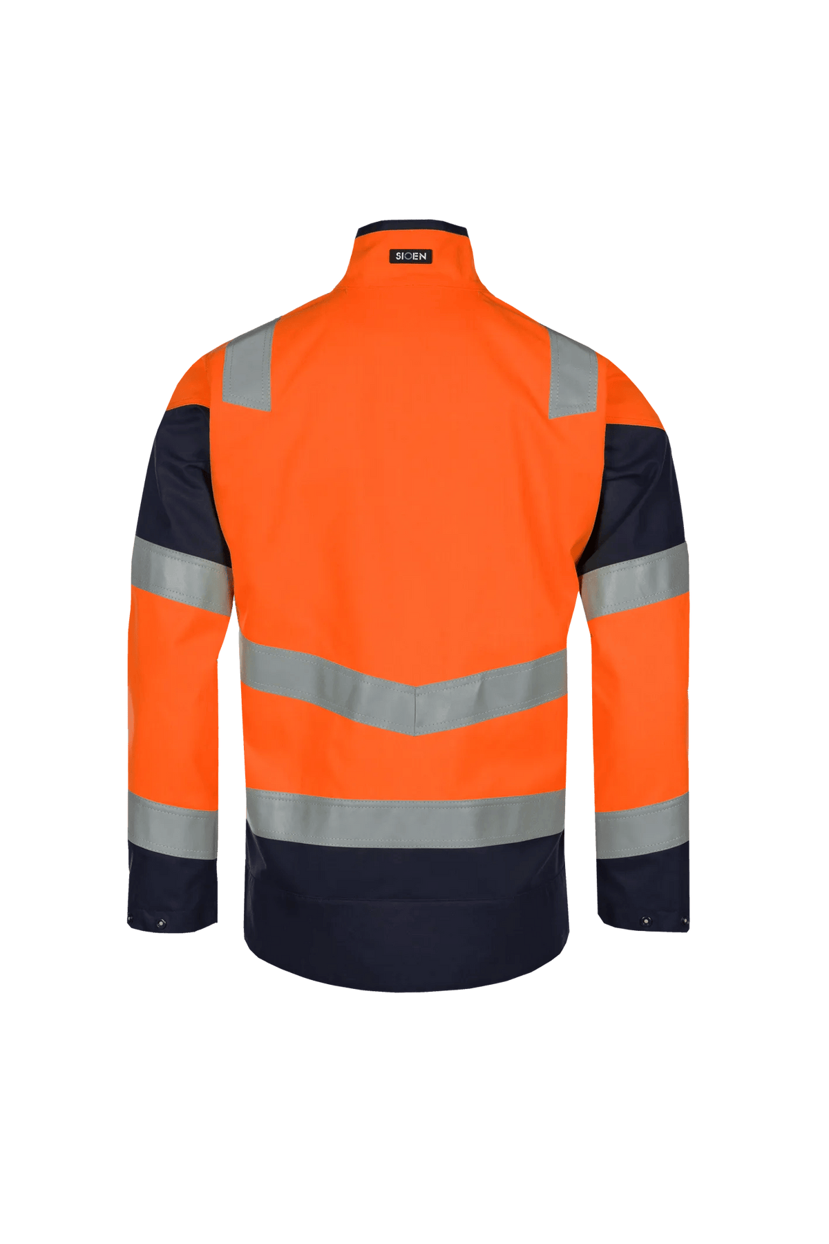 Sioen PRO Pictor in High-vis orange/Navy blue, back view