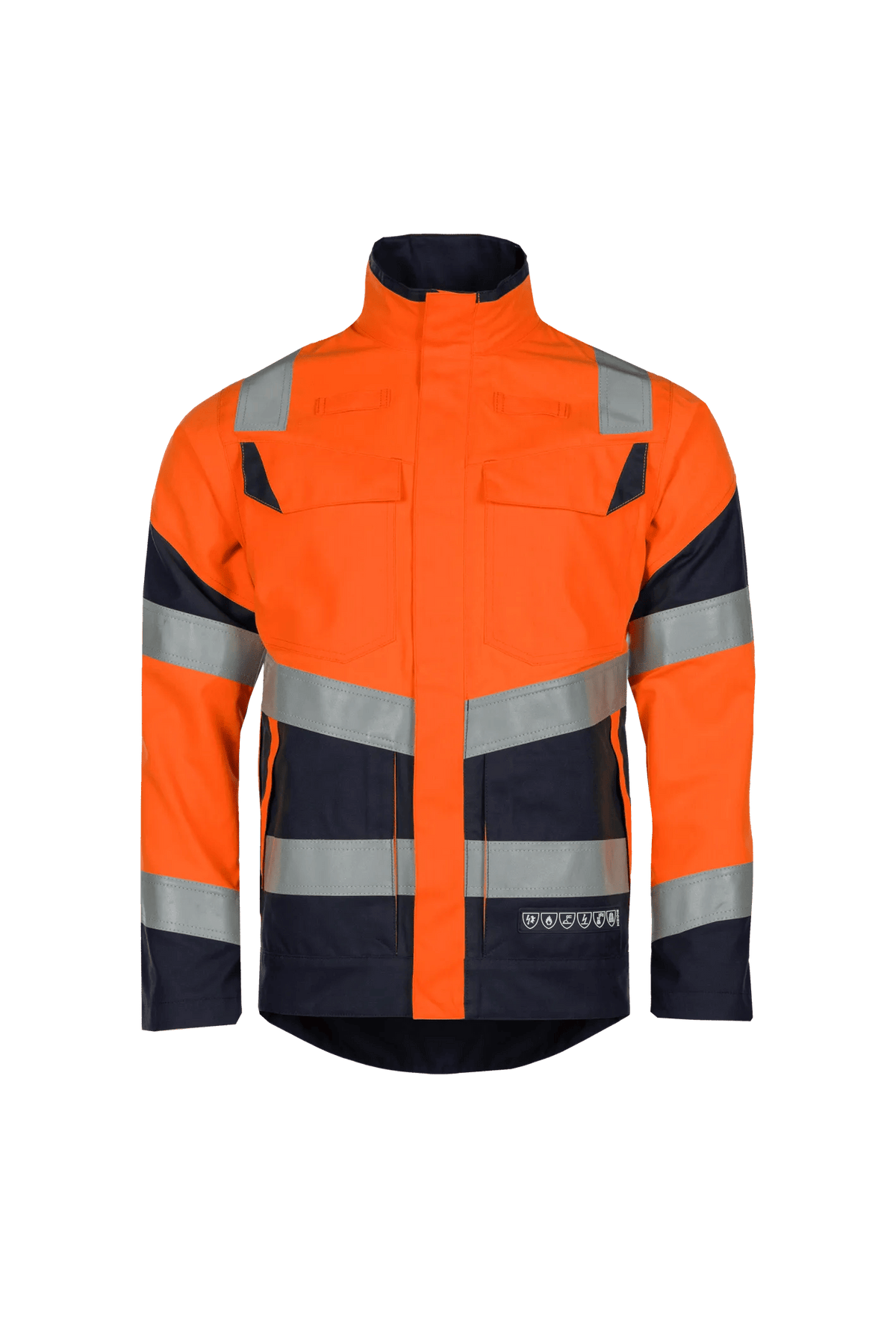 Sioen PRO Pictor in High-vis orange/Navy blue, front view