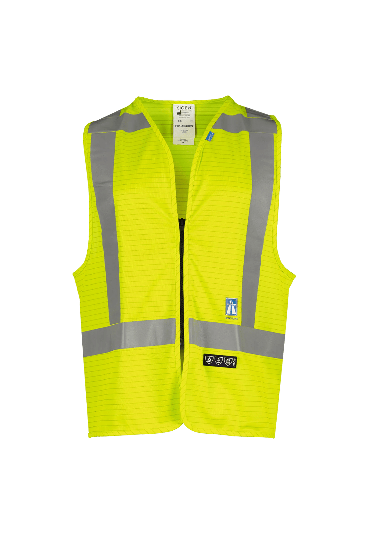 Sioen PRO Sarvan in High-vis yellow, front view