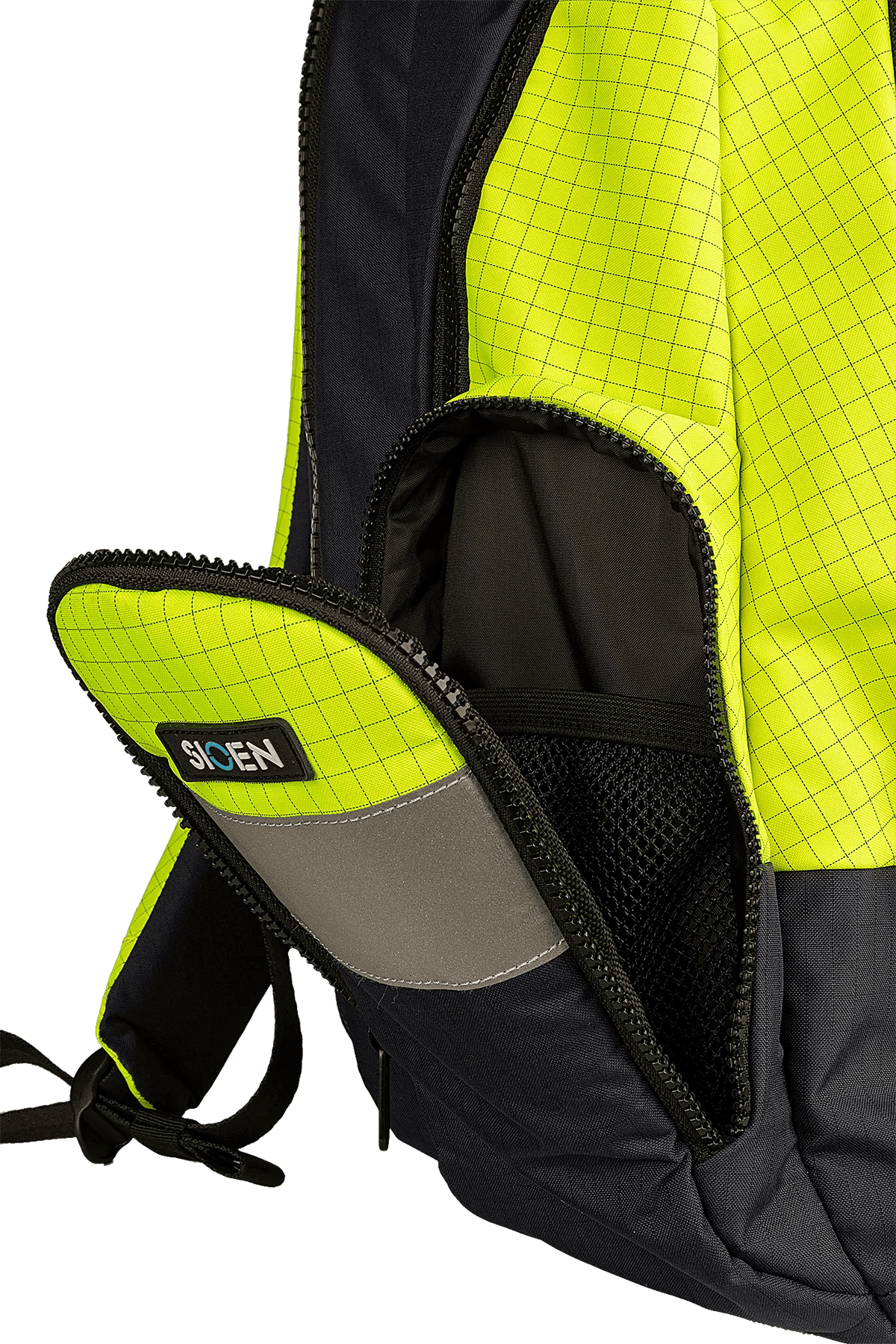 Sioen PRO Kirton in High-vis yellow/Navy blue
