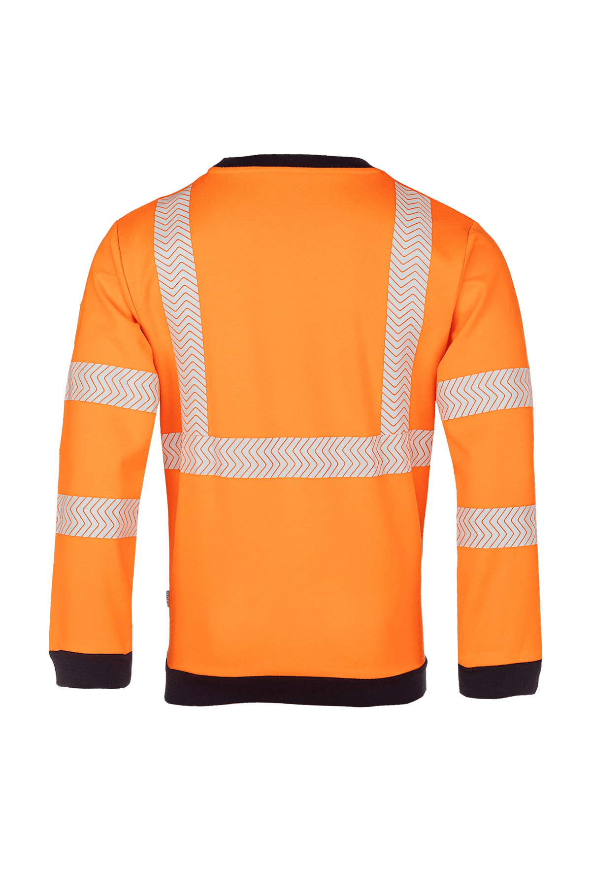 Sioen PRO Kurow in High-vis orange/Navy blue, back view
