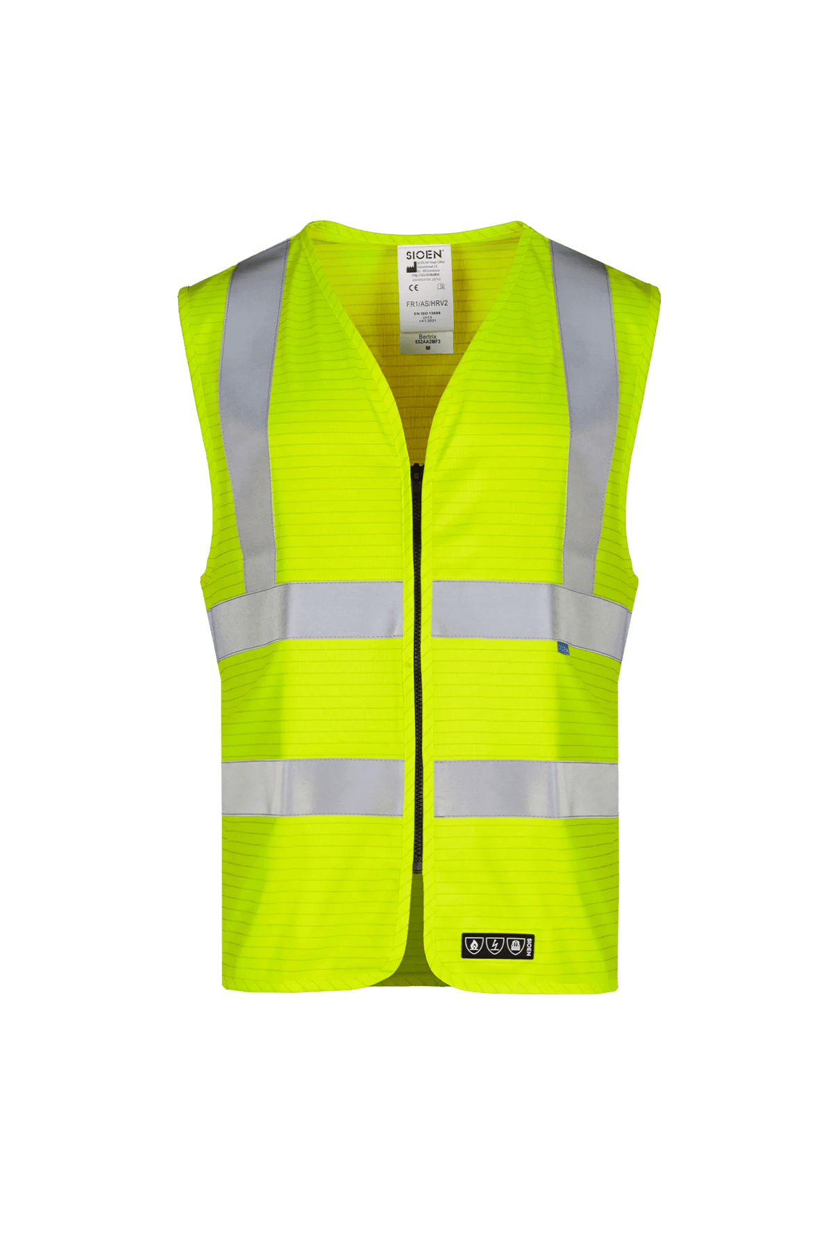 Sioen PRO Bertrix in High-vis yellow, front view