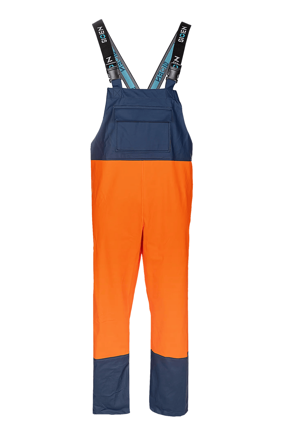 Sioen Stein in High-vis orange/Navy blue, front view