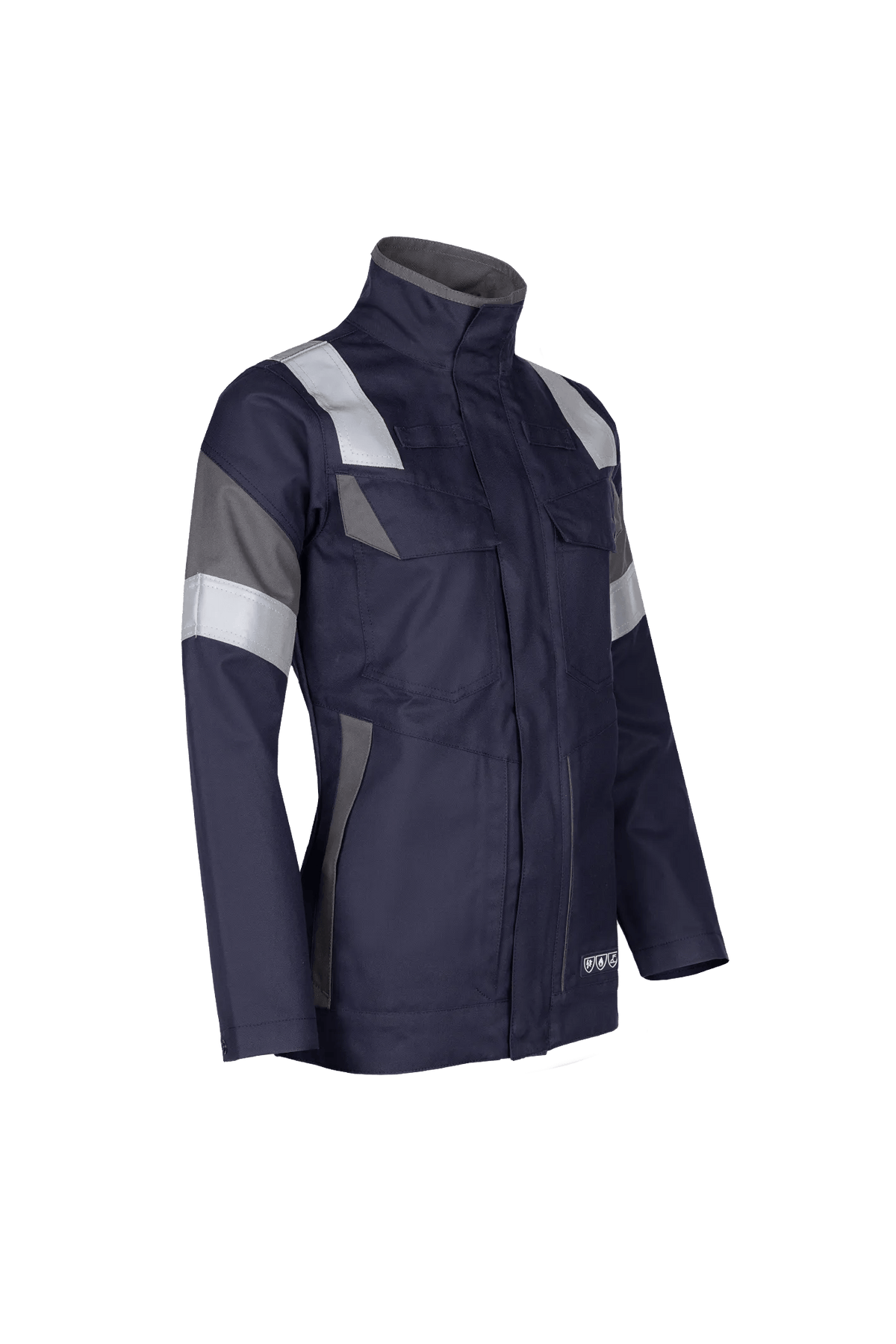Sioen PRO Bennu Women in Navy blue/Anthracite grey, side view