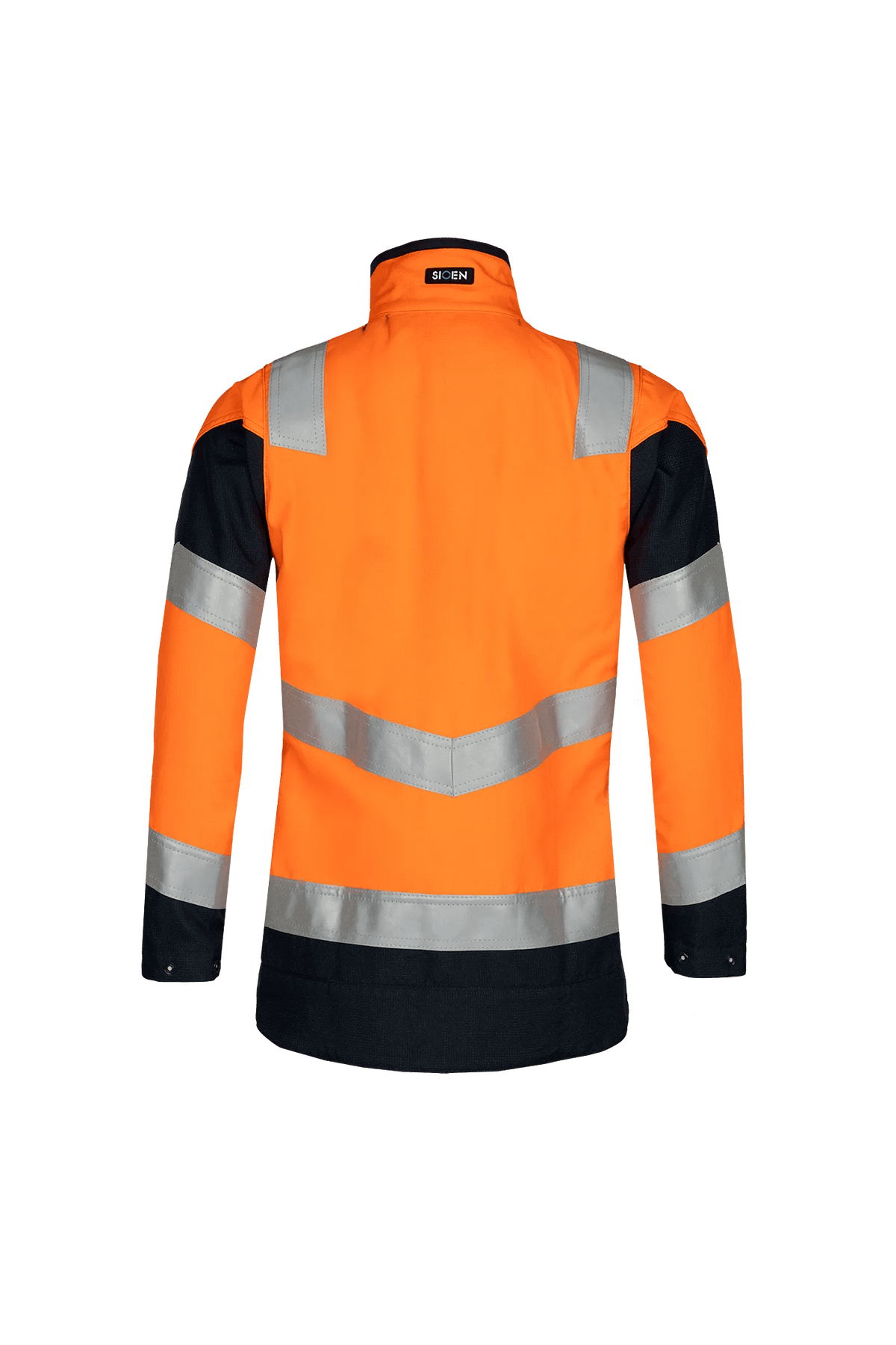 Sioen PRO Pictor Women in High-vis orange/Navy blue, back view