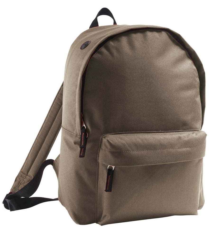 SOL'S Rider Backpack in Army, front view