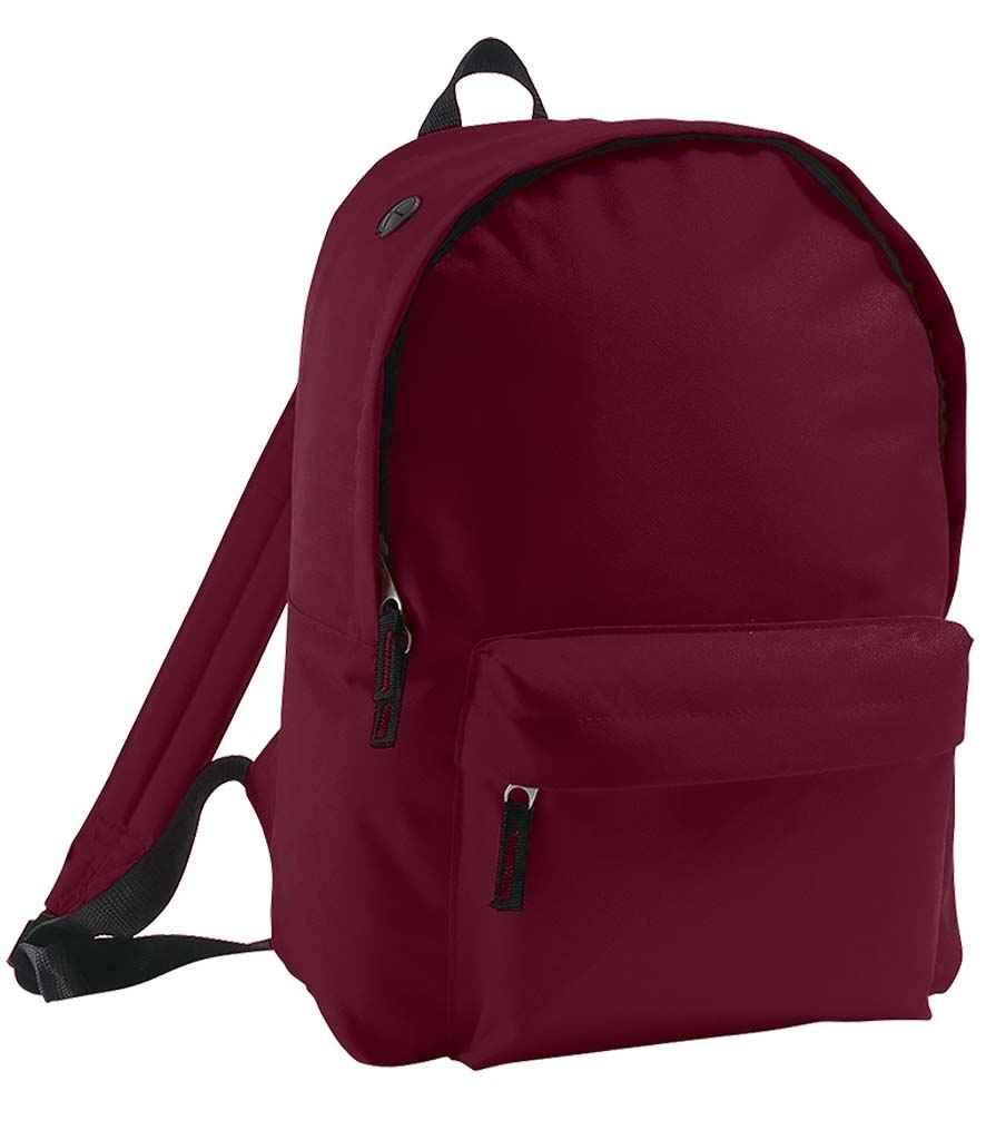 SOL'S Rider Backpack in Burgundy, front view