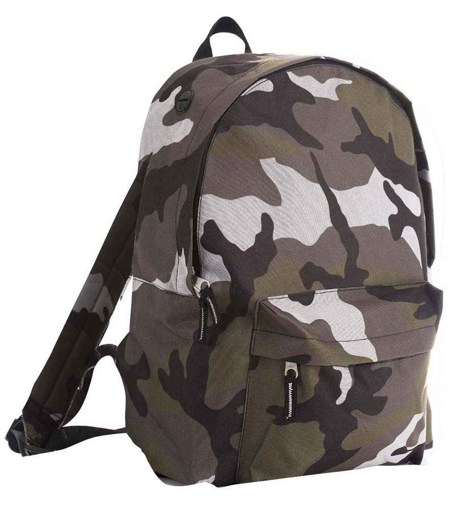 SOL'S Rider Backpack in Camouflage, front view