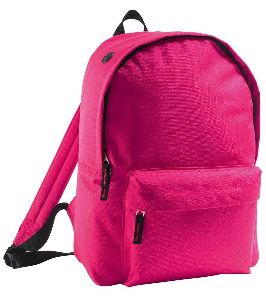 SOL'S Rider Backpack in Fuchsia, front view