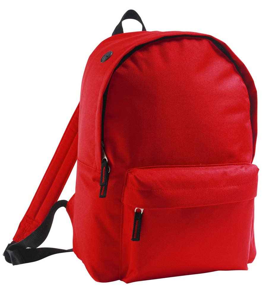 SOL'S Rider Backpack in Red, front view