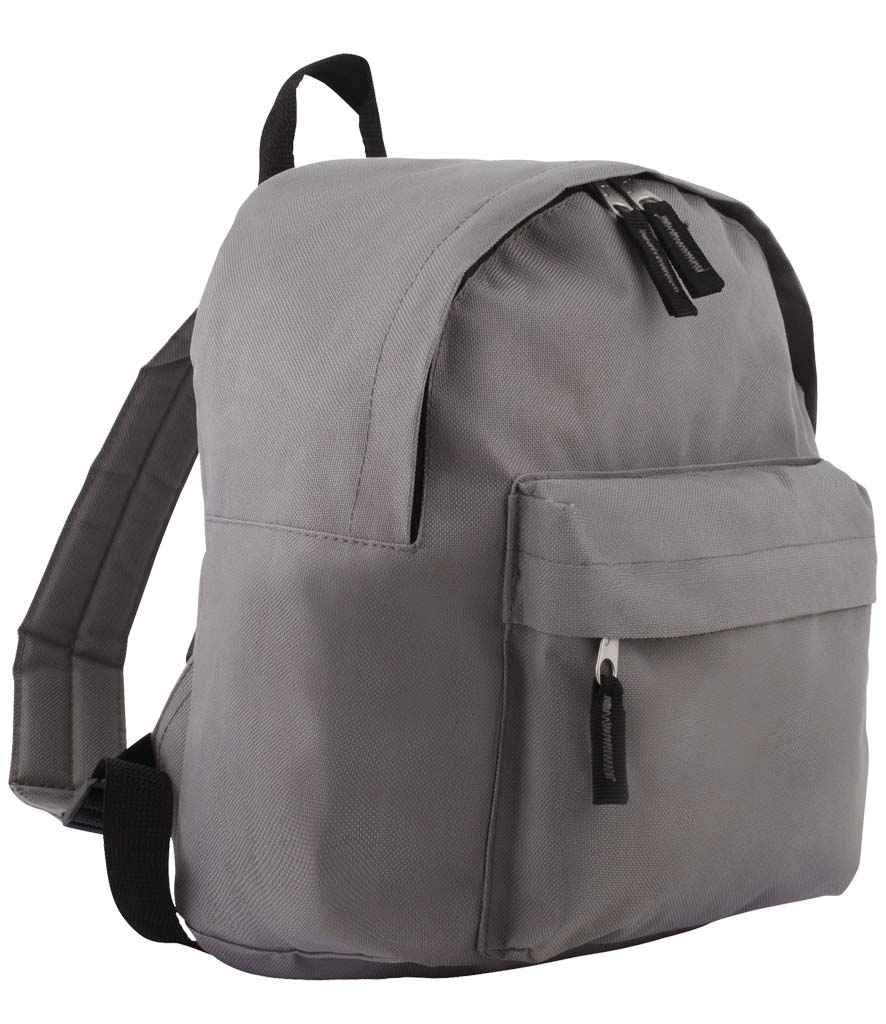 SOL'S Kids Rider Backpack in Graphite Grey, front view